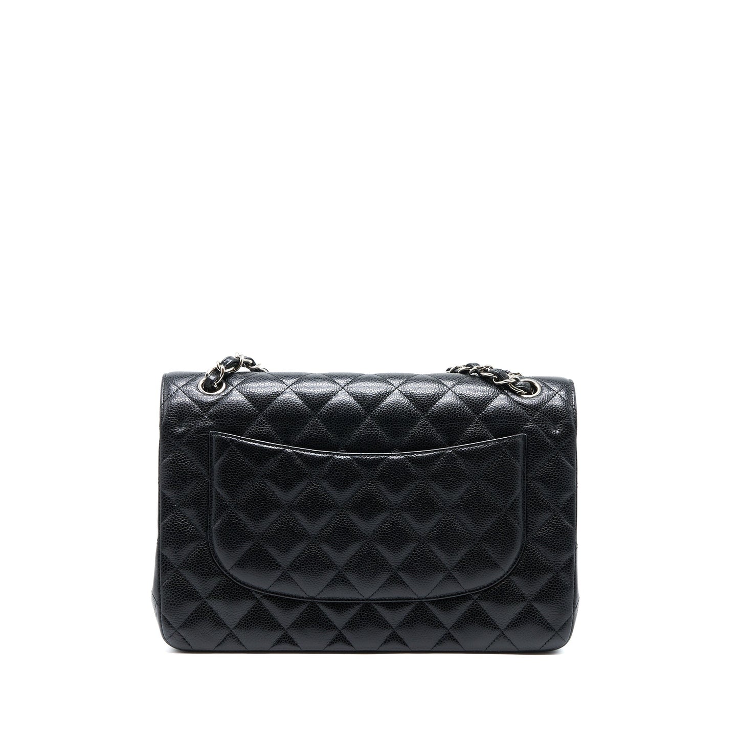 Chanel Classic Jumbo Double Flap Caviar SHW Black Shoulder Bag