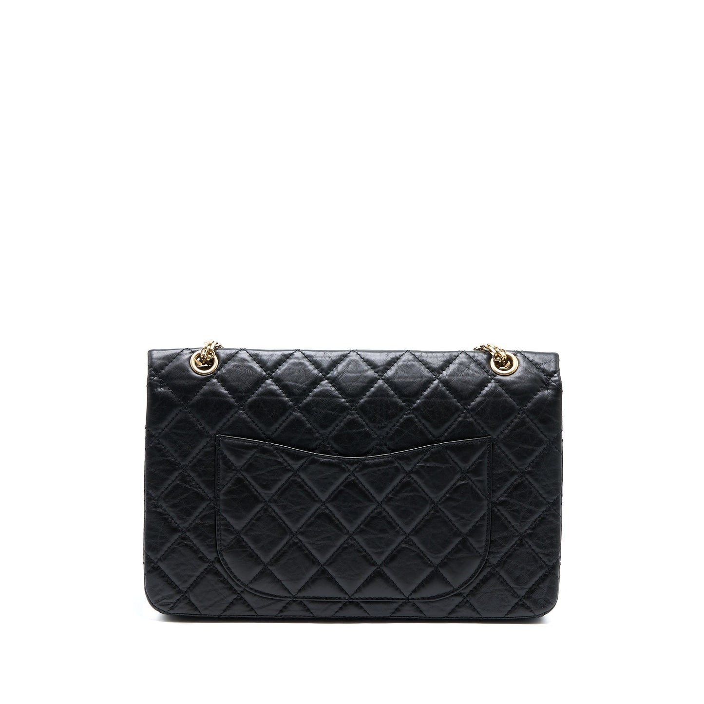Chanel 2.55 227 Reissue Flap Aged Calfskin Black Shoulder Bag
