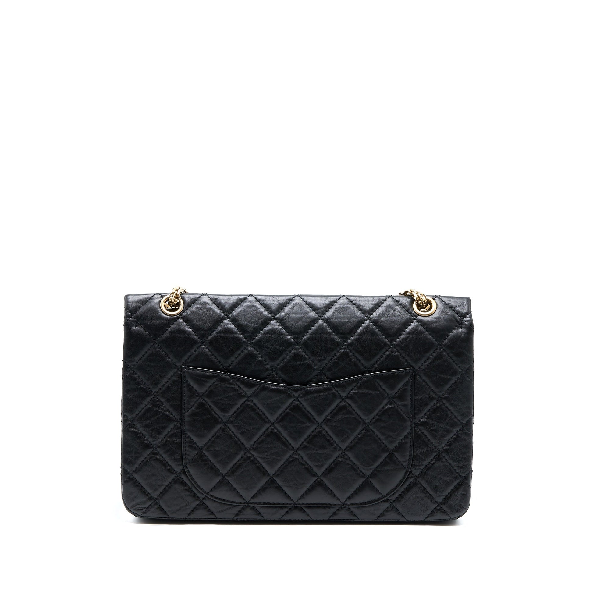 Chanel 2.55 227 Reissue Flap Aged Calfskin Black Shoulder Bag