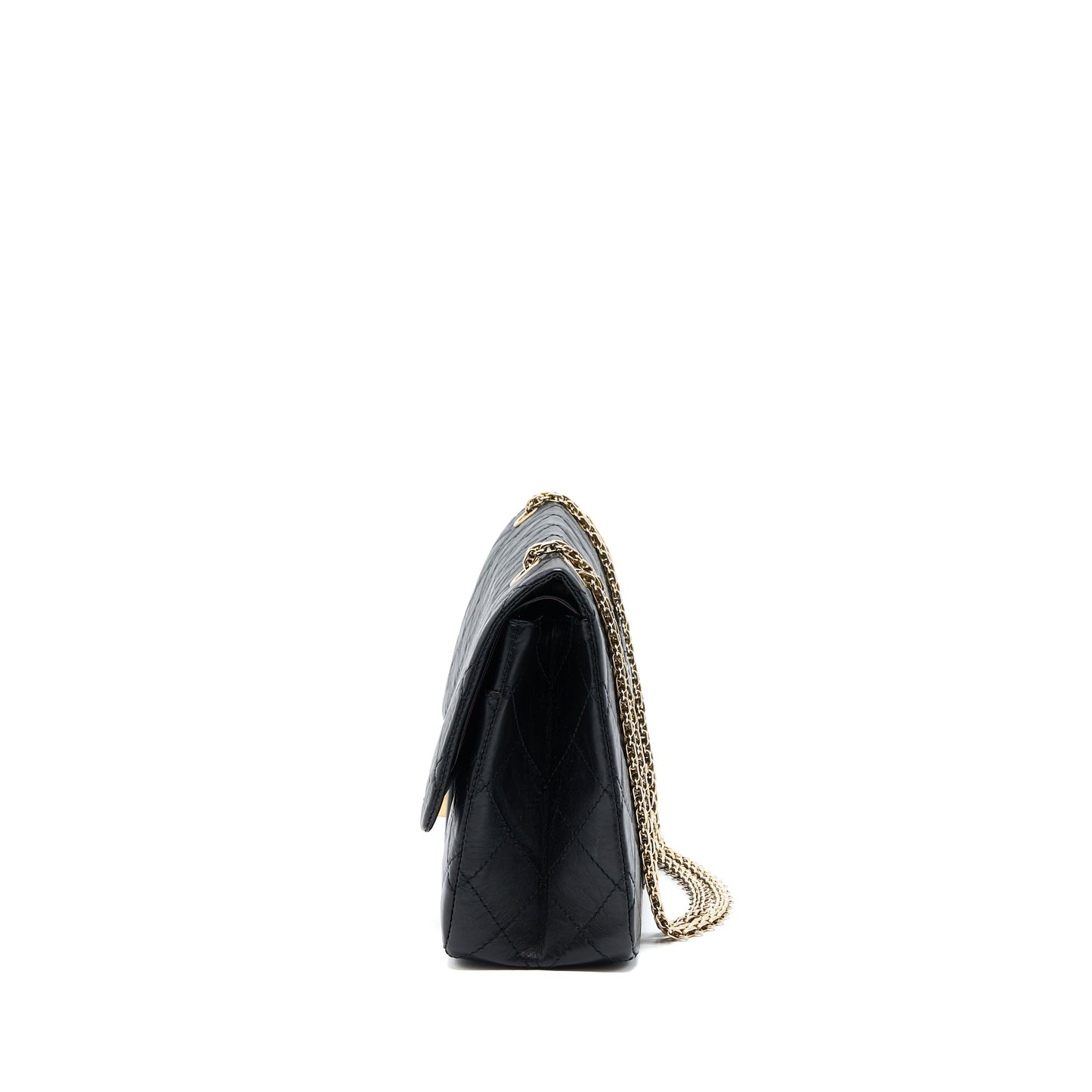 Chanel 2.55 227 Reissue Flap Aged Calfskin Black Shoulder Bag
