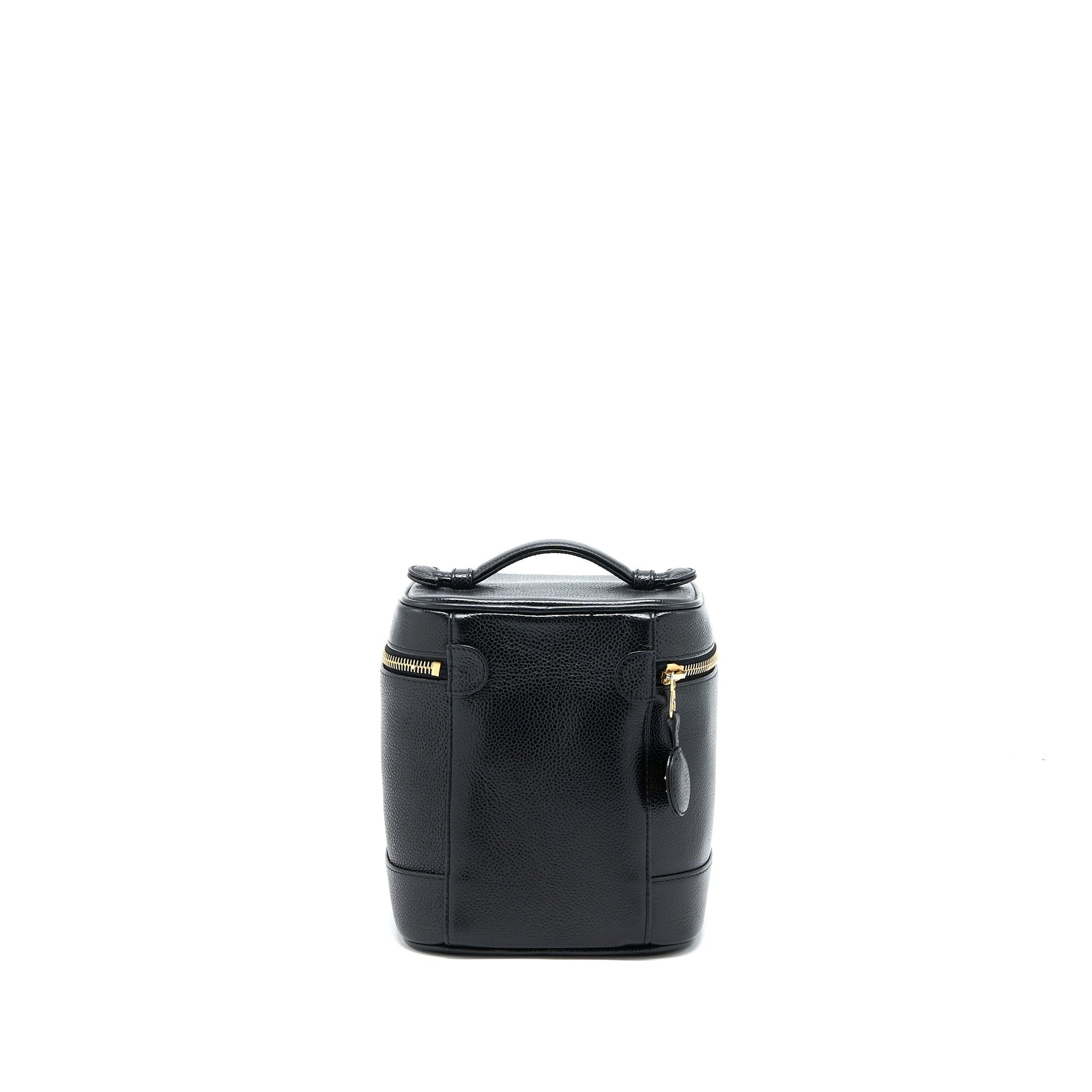 Chanel Vanity Caviar GHW Black Handbag Black Ghw