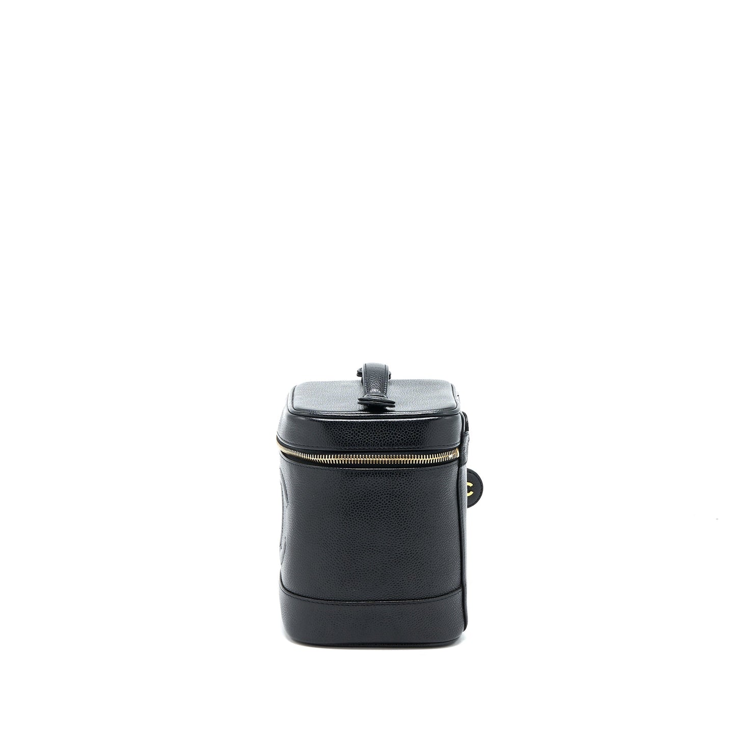 Chanel Vanity Caviar GHW Black Handbag Black Ghw