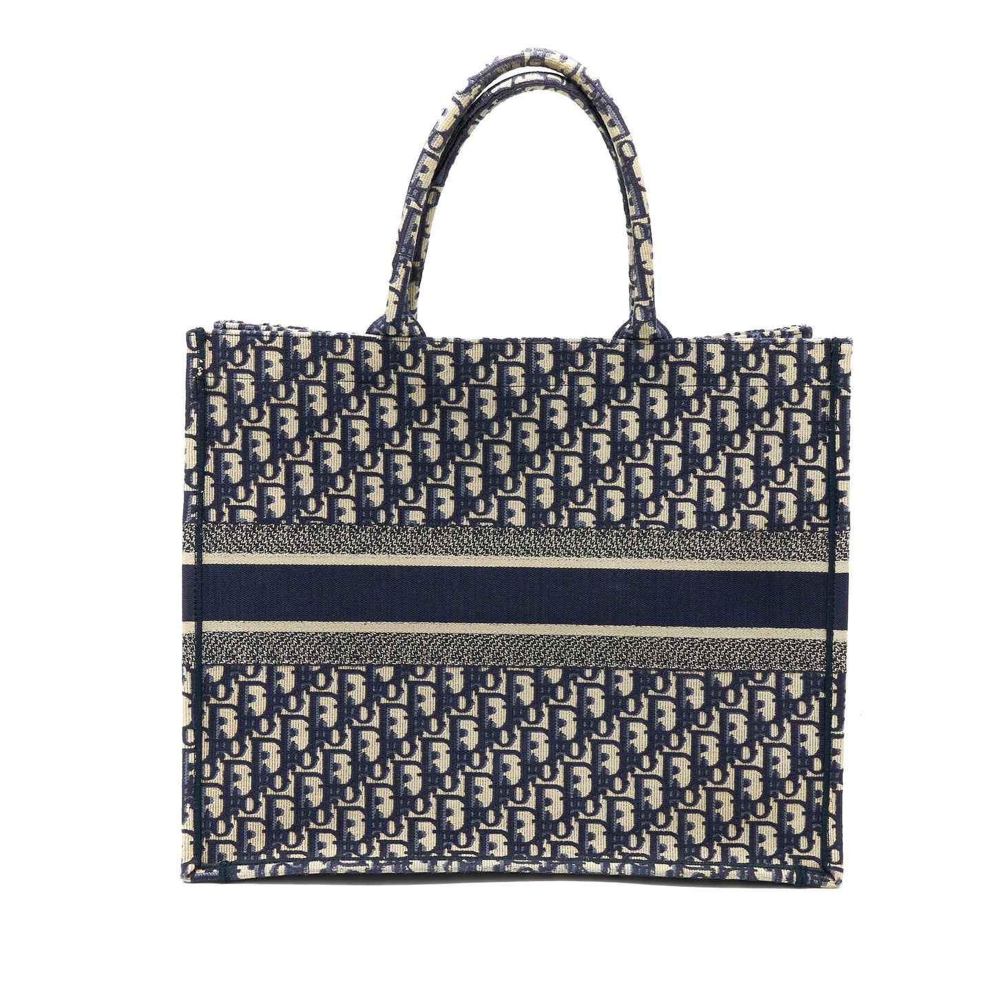 Dior Book Tote Oblique Jacquard Handbag Blue Large Tote Bag Jacquard Handbag