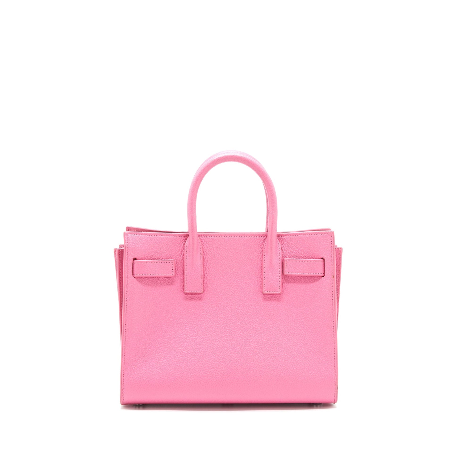 YSL Saint Laurent Sac De Jour Calfskin Travel Bag Pink