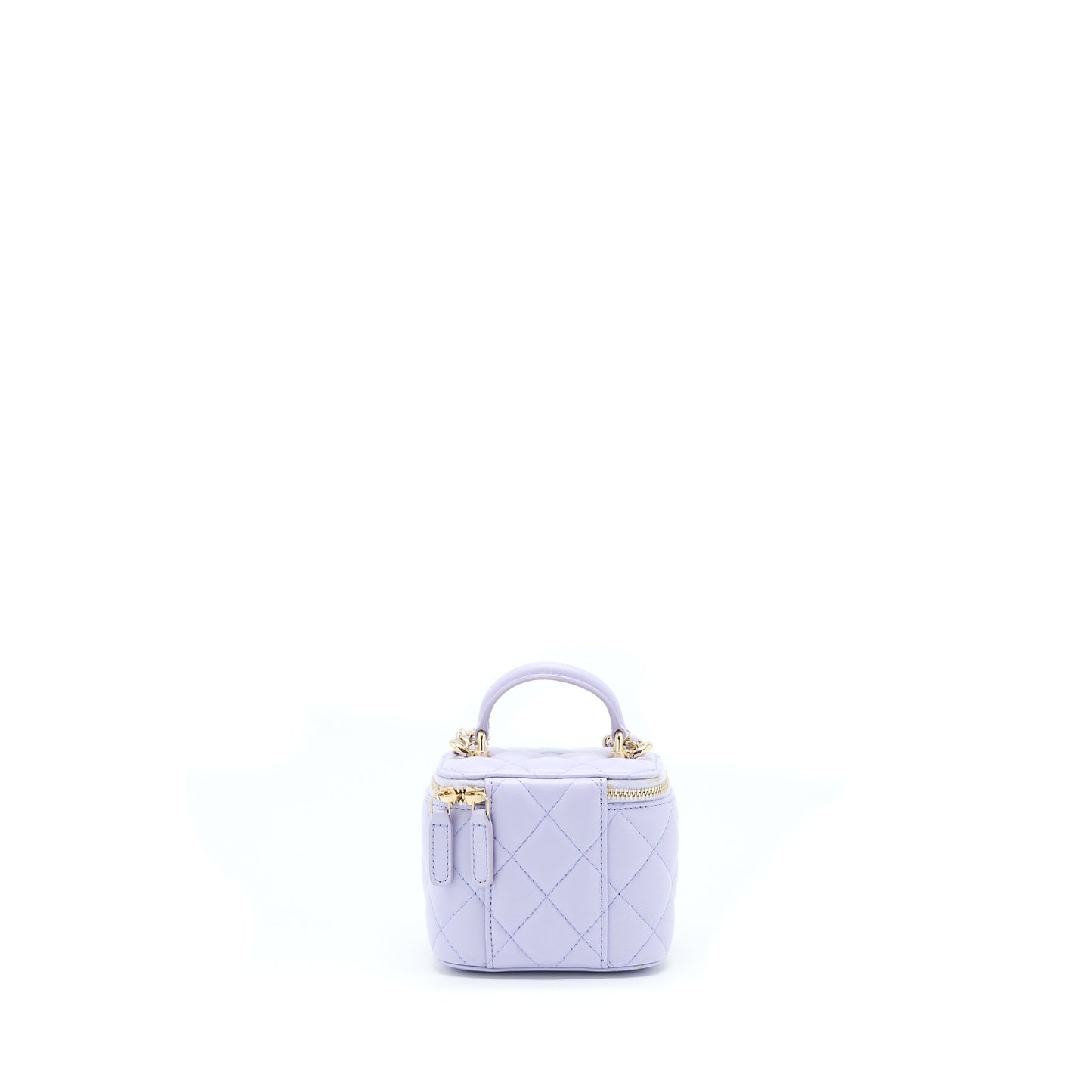 Chanel Top Handle Vanity Light Purple LGHW Mini Bag
