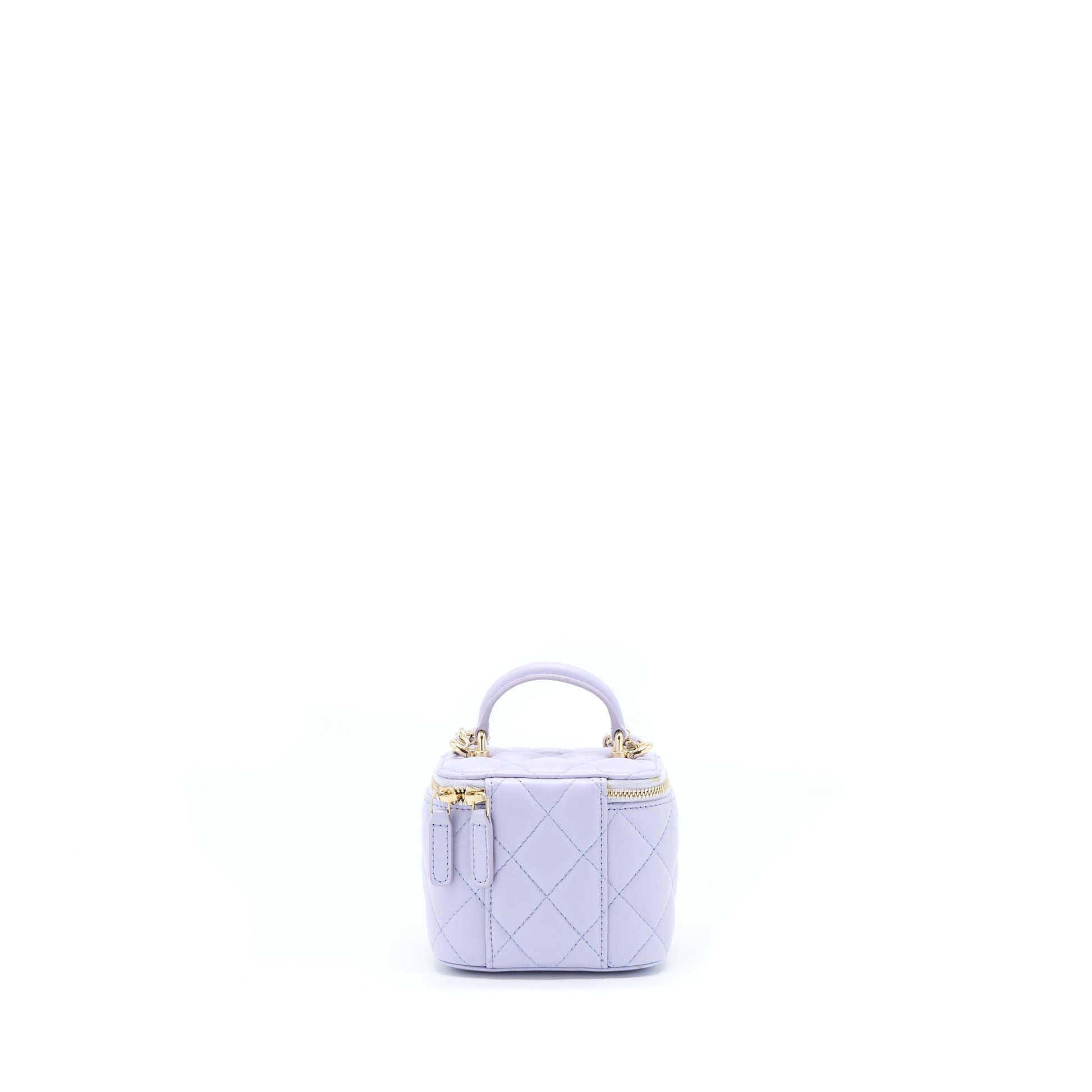 Chanel Top Handle Vanity Light Purple LGHW Mini Bag