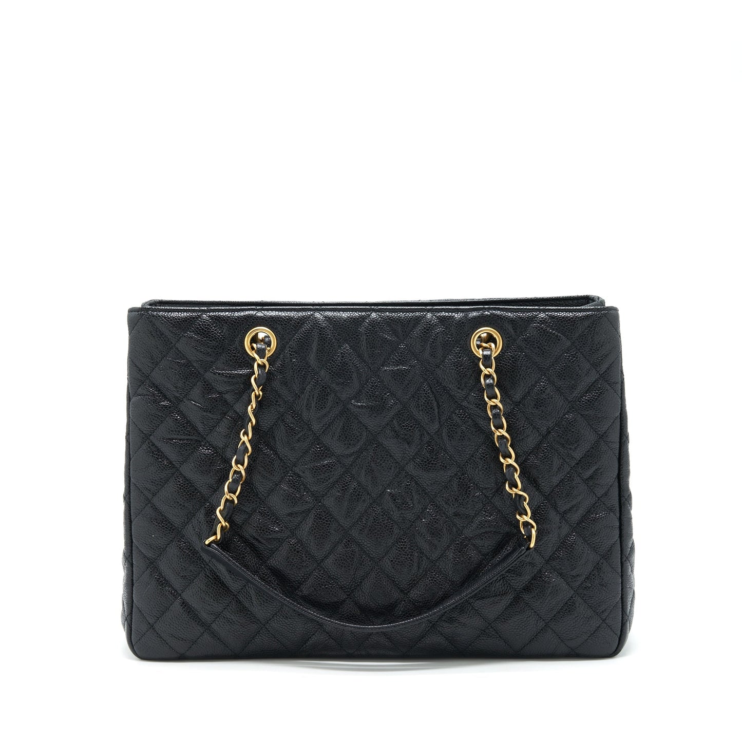 Chanel Shopping Caviar GHW Black Tote Bag