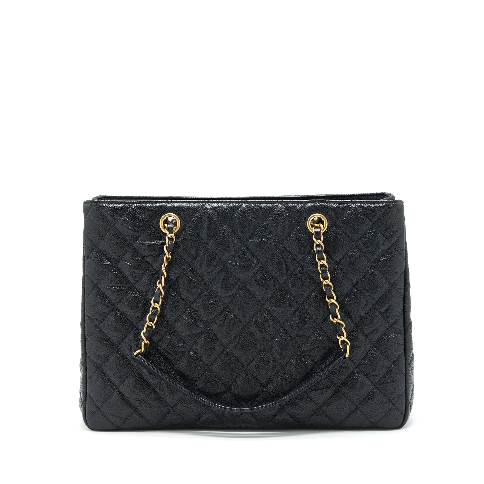 Chanel Shopping Caviar GHW Black Tote Bag