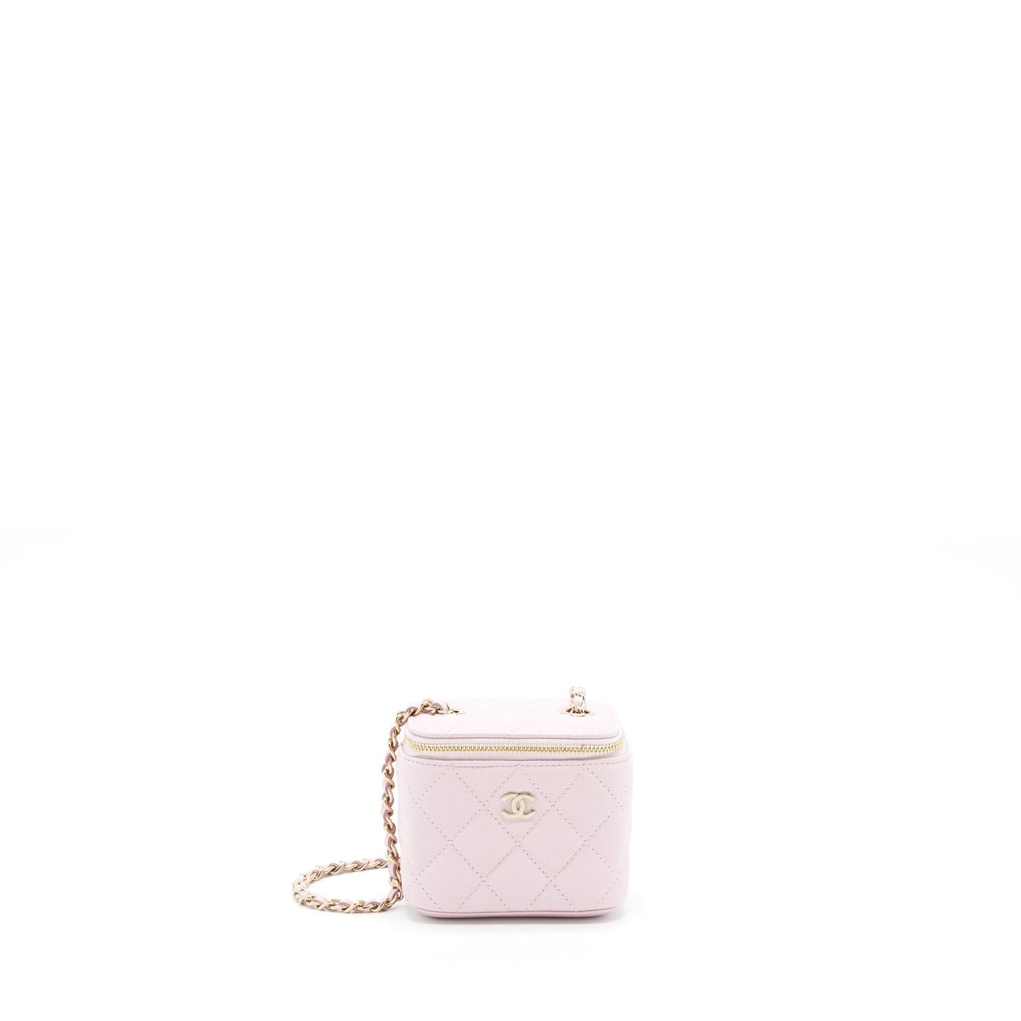 Chanel Vanity Caviar LGHW Pink Mini Bag