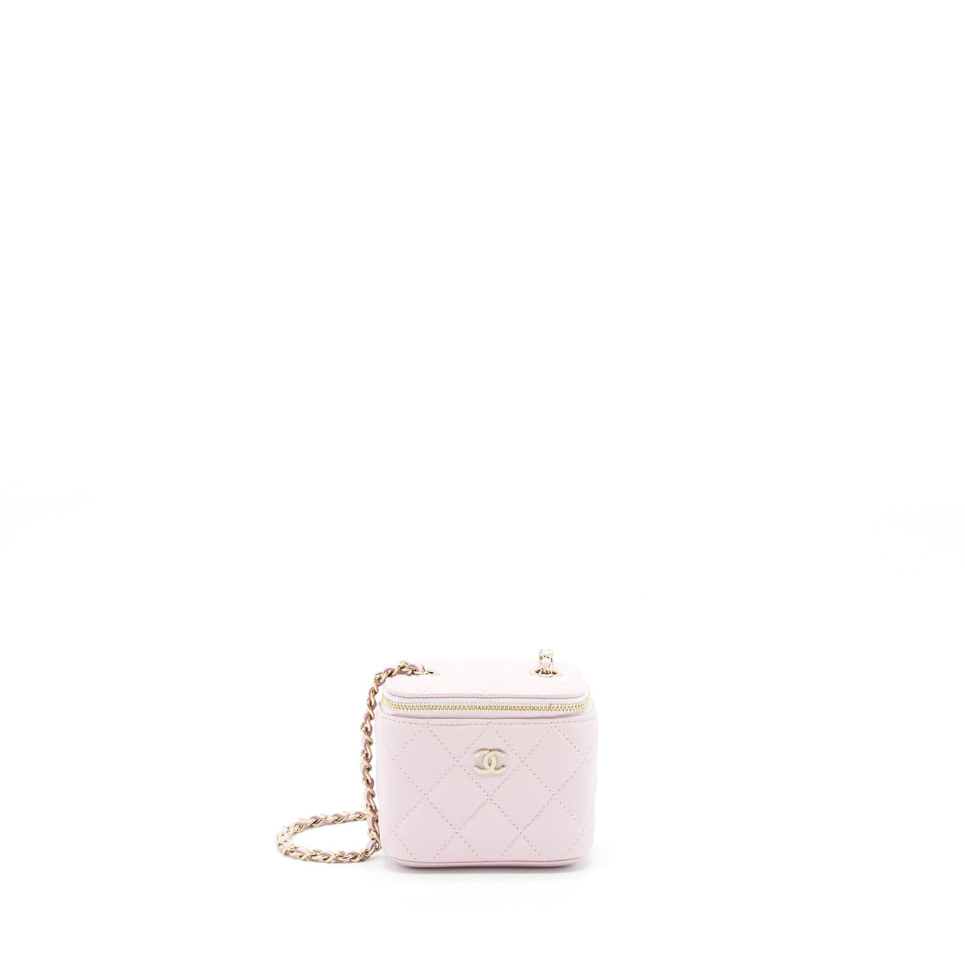 Chanel Vanity Caviar LGHW Pink Mini Bag