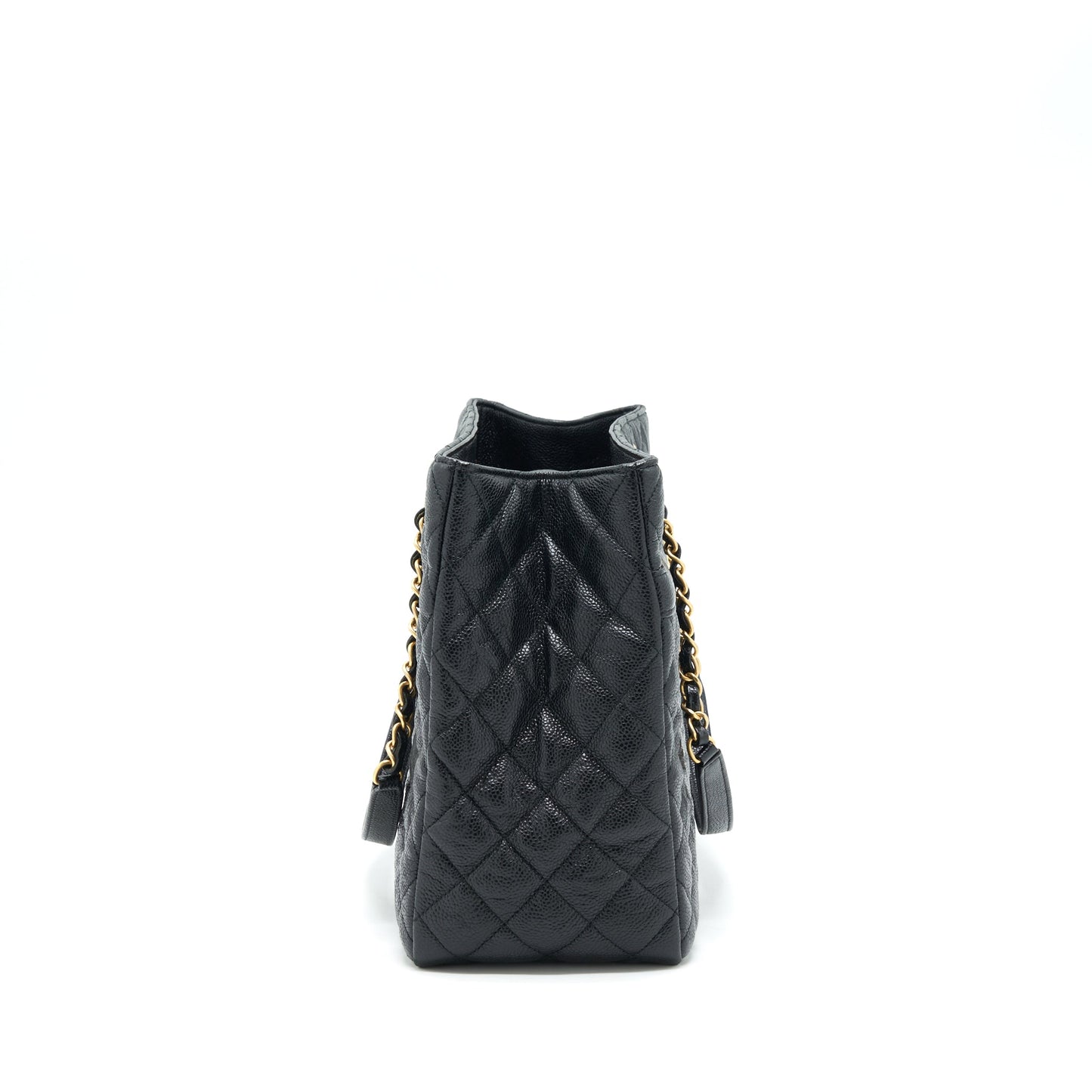 Chanel Shopping Caviar GHW Black Tote Bag