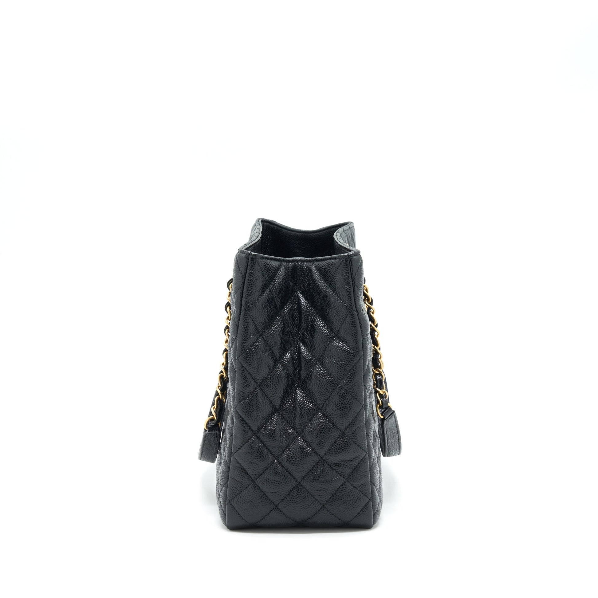 Chanel Shopping Caviar GHW Black Tote Bag