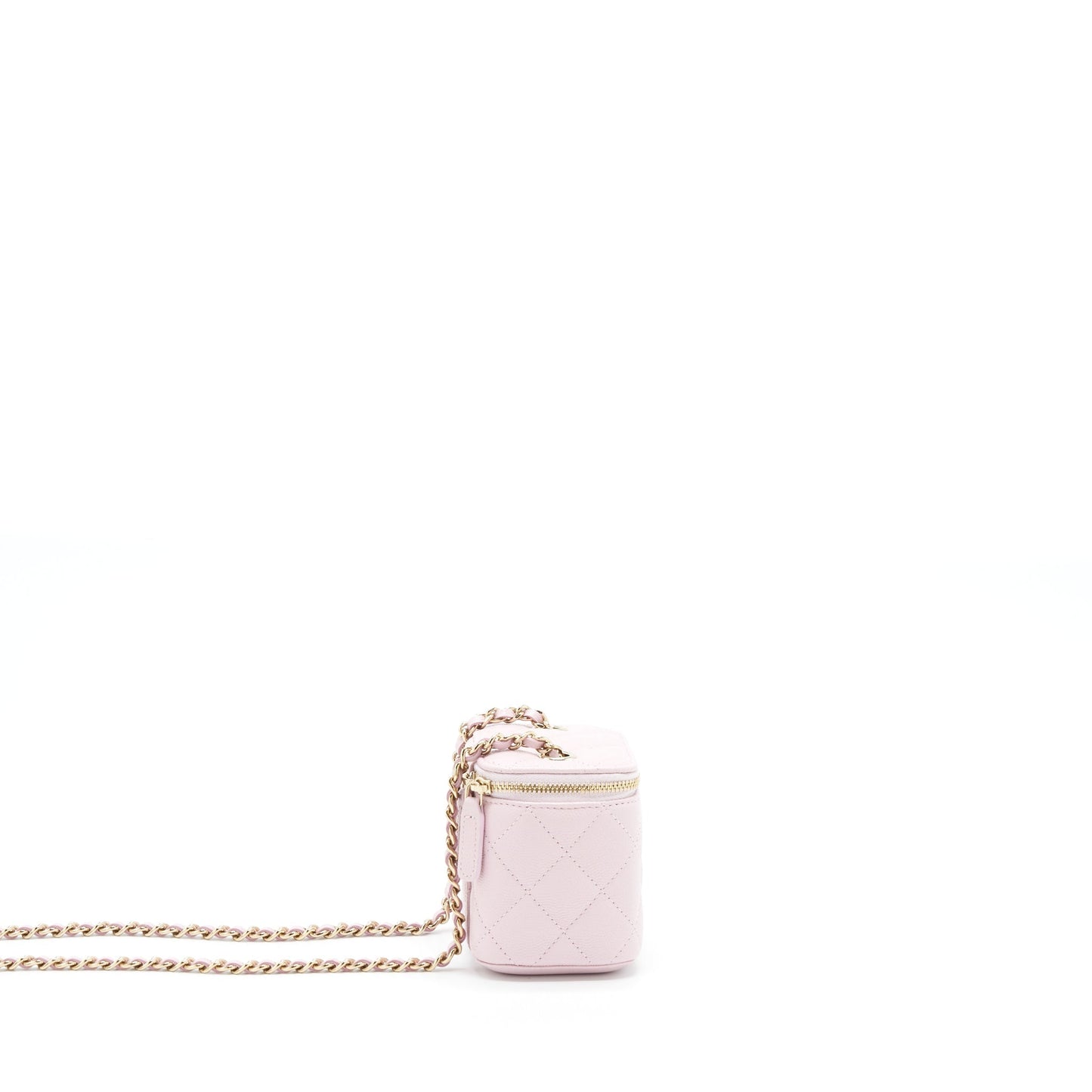 Chanel Vanity Caviar LGHW Pink Mini Bag