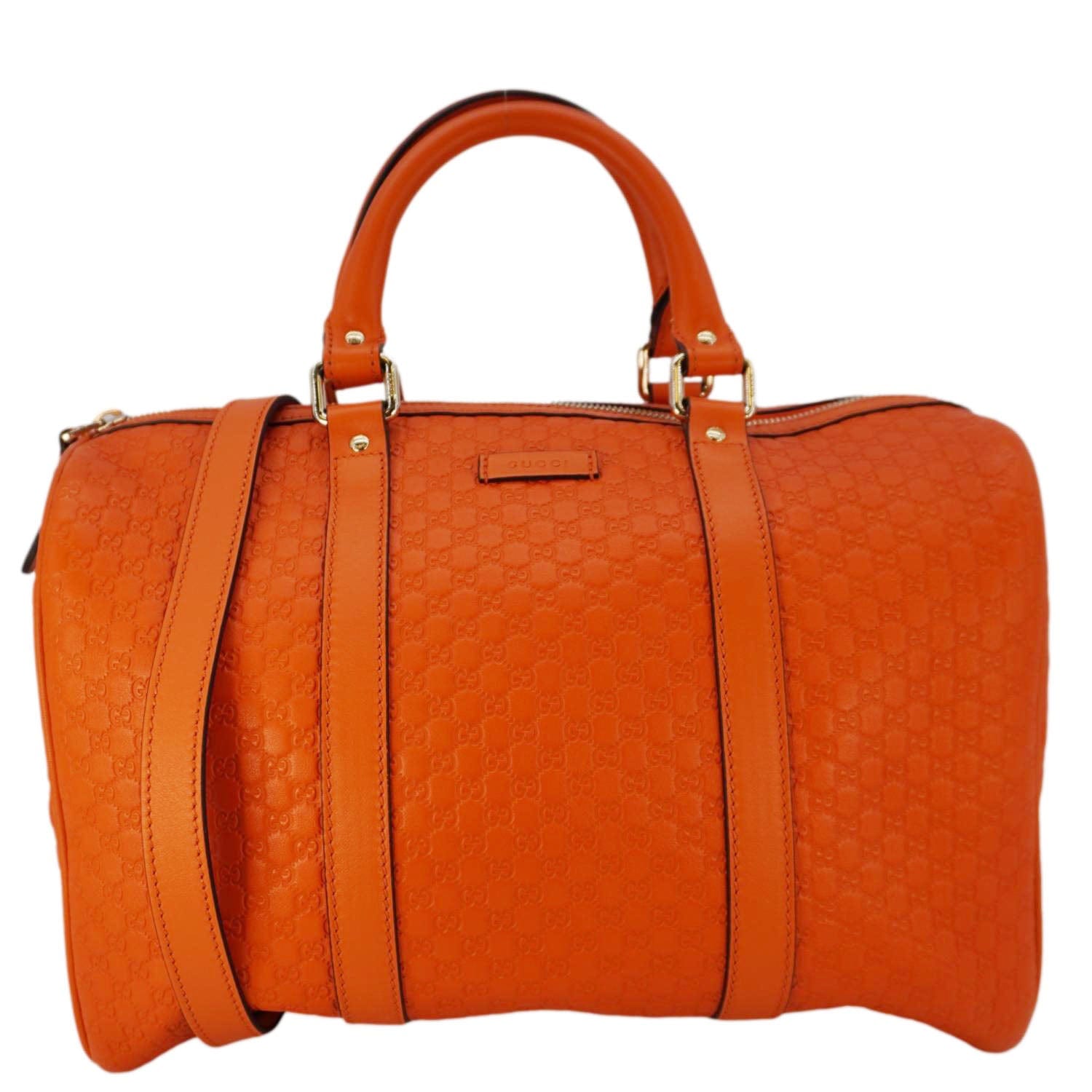 Gucci Microssima Boston Travel Bag Orange