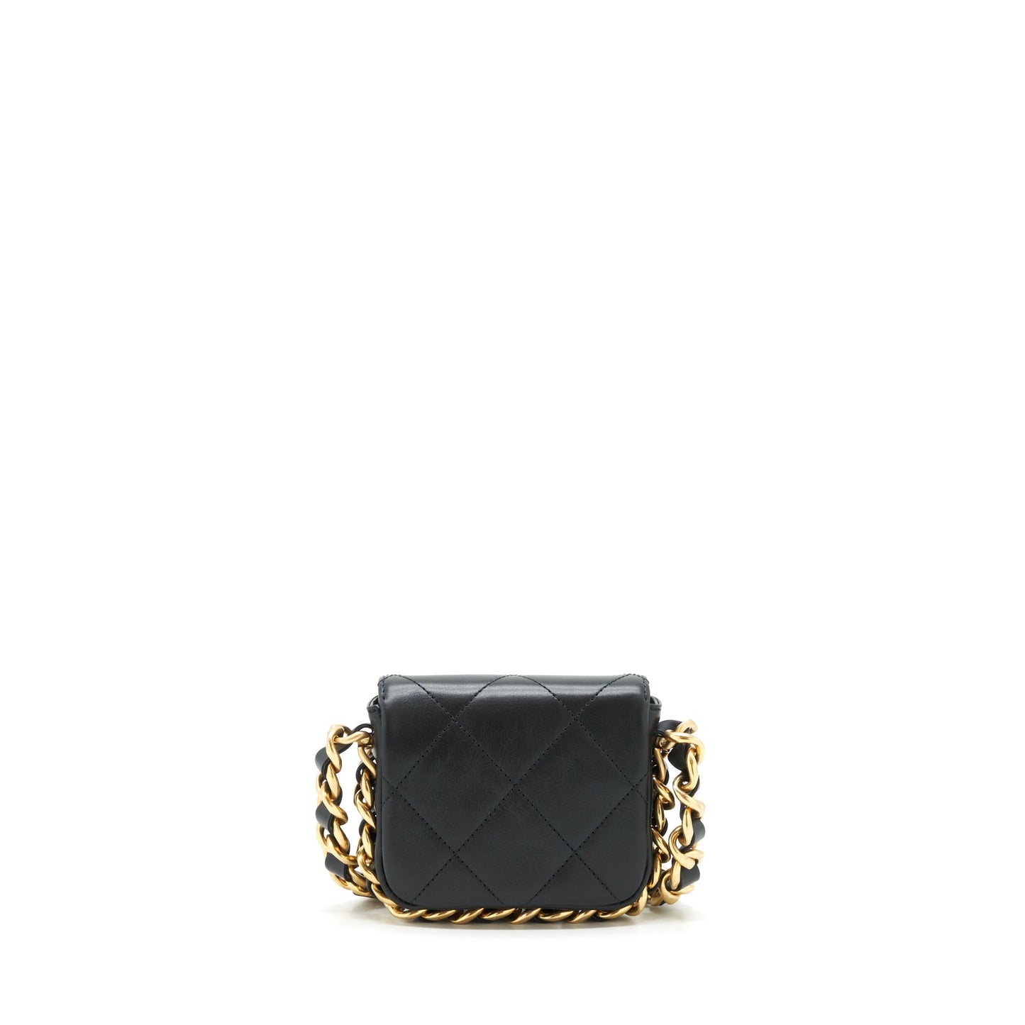 Chanel Flap Giant Lambskin Brushed GHW Black Crossbody Bag
