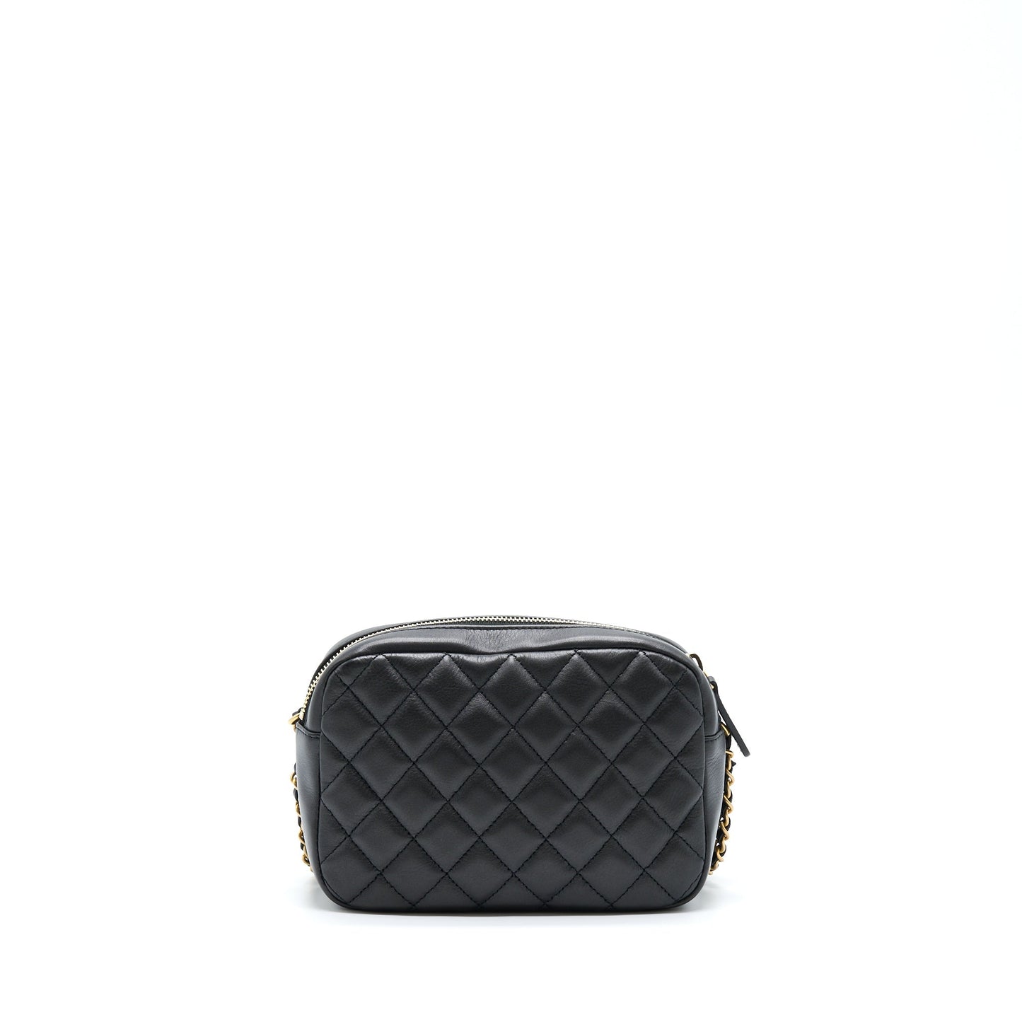 Chanel Camera Quilted Calfskin GHW Black Handbag