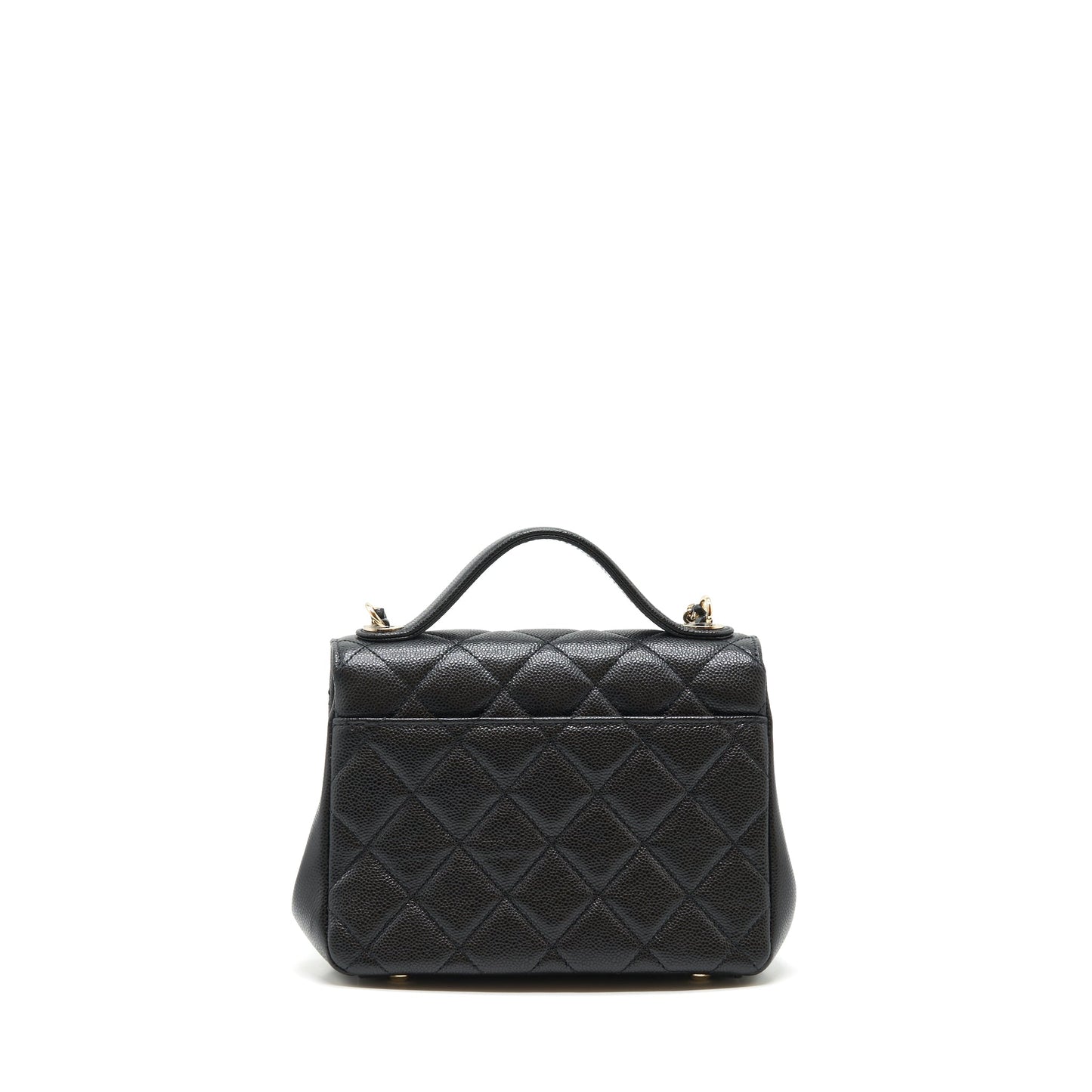 Chanel Business Affinity Caviar LGHW Microchip Black Small Handbag