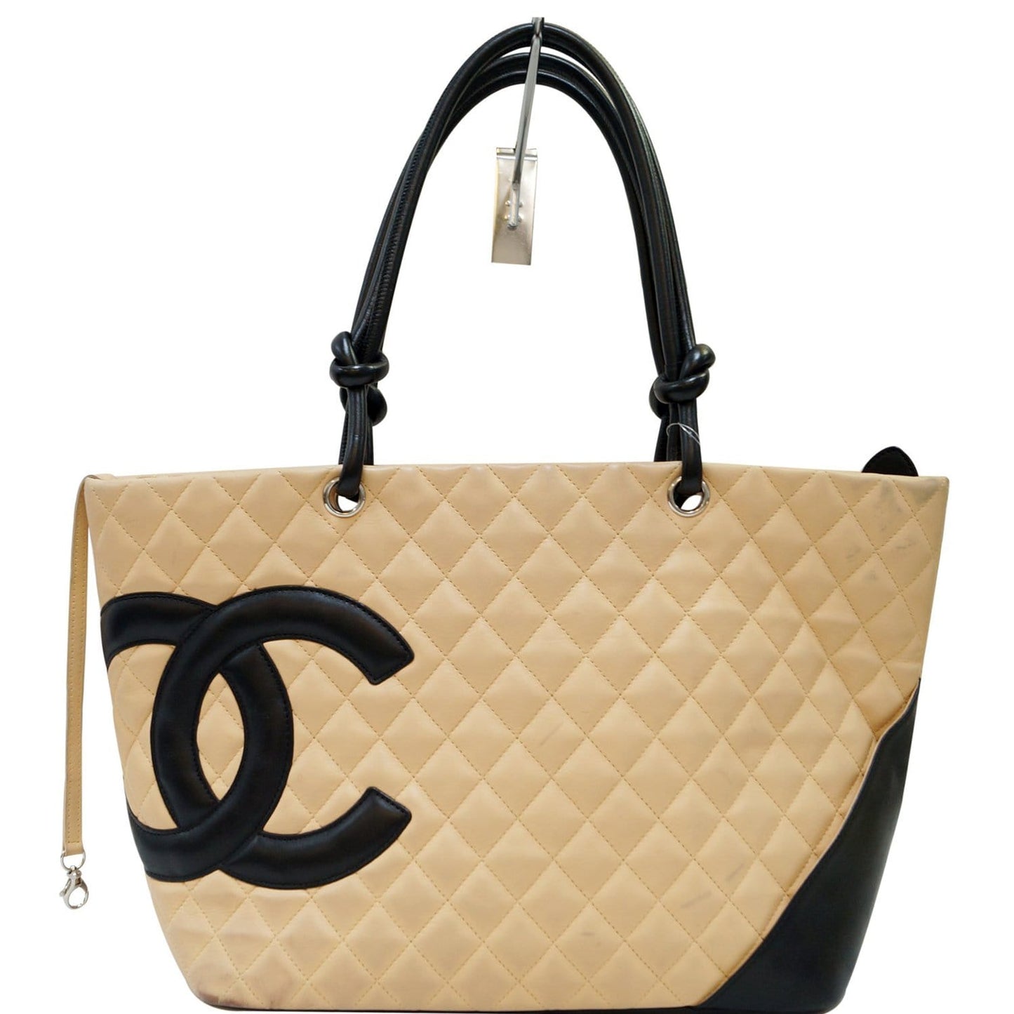 Chanel Ligne Cambon Black Beige Travel Bag