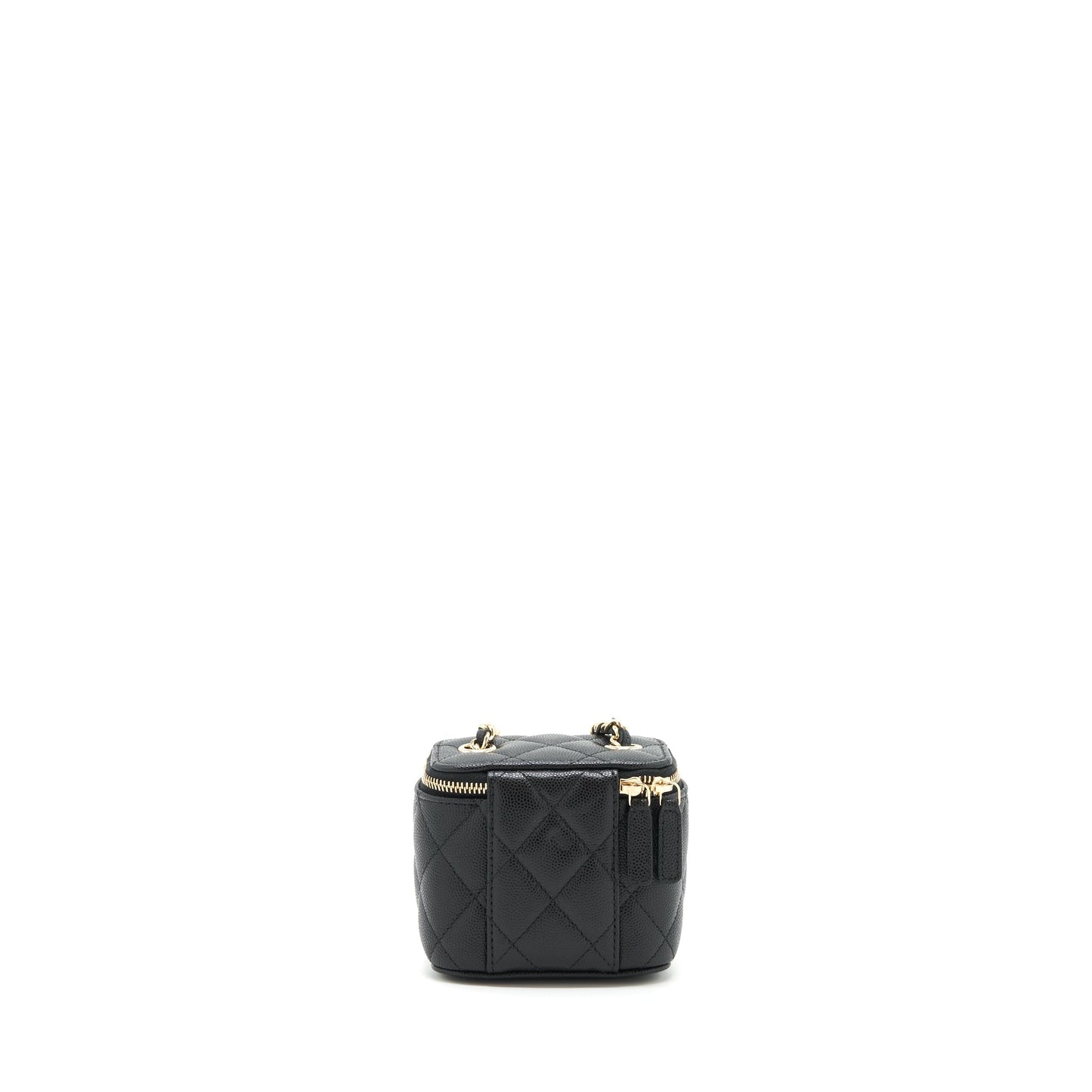 Chanel 22C Vanity Caviar LGHW Black Mini Bag Black Lghw