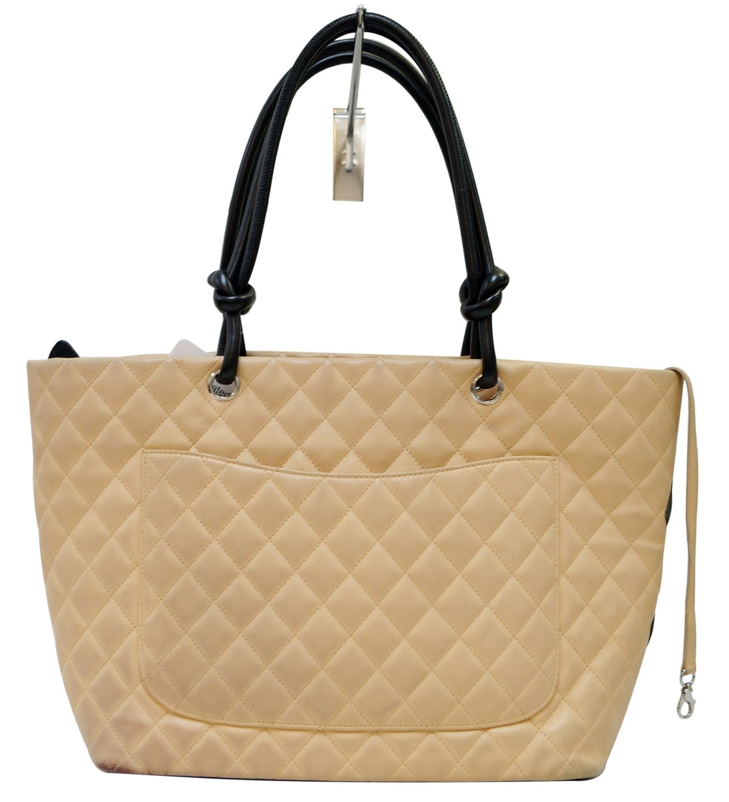 Chanel Ligne Cambon Black Beige Travel Bag