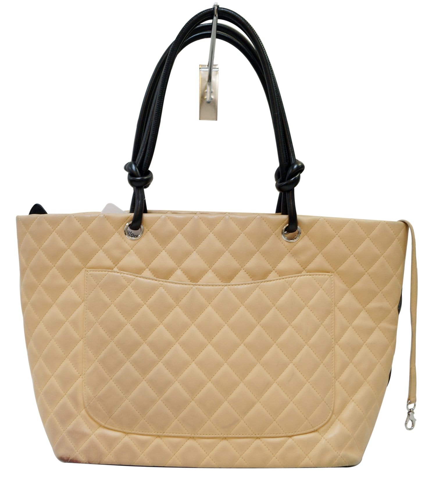 Chanel Ligne Cambon Black Beige Travel Bag