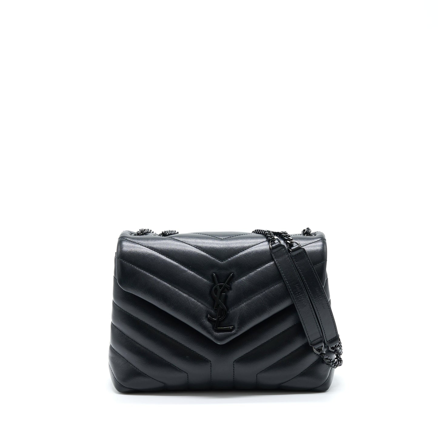 YSL Saint Laurent Loulou Purse With Hardware Travel Bag Black