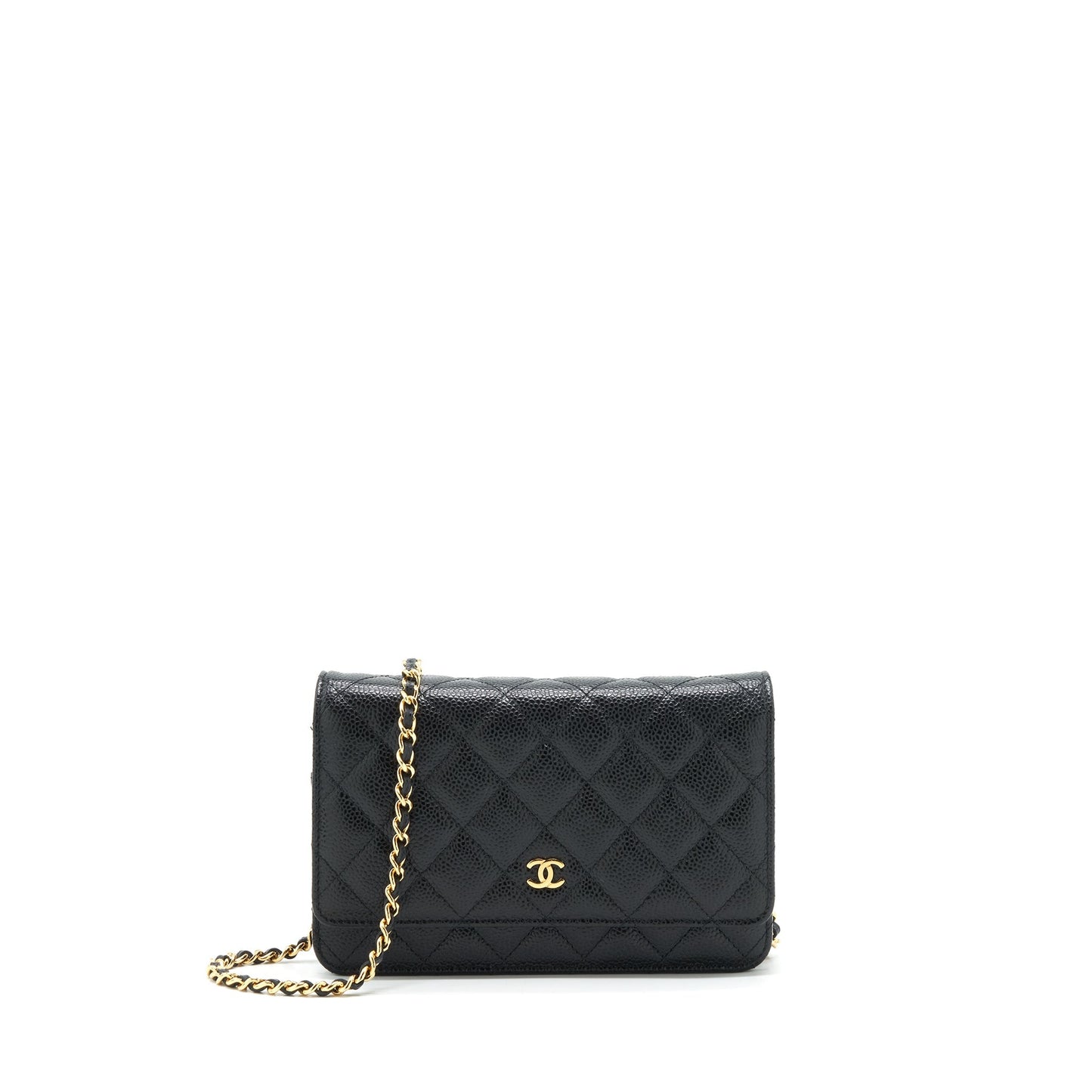 Chanel Classic On Caviar GHW Black Wallet Case Ghw 3
