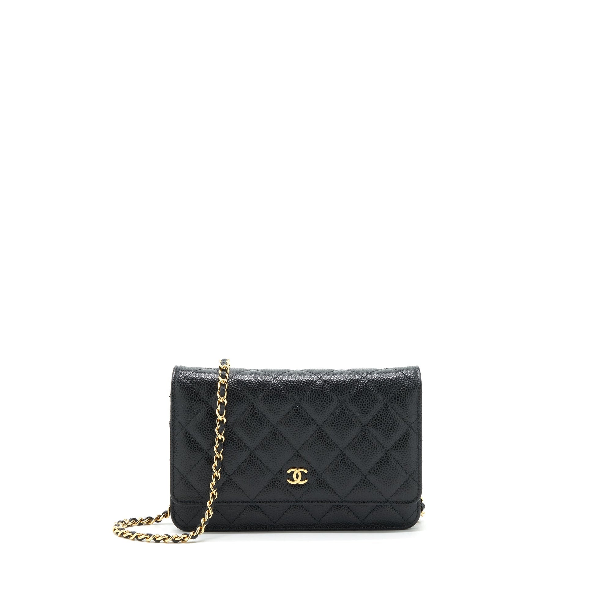 Chanel Classic On Caviar GHW Black Wallet Case Ghw 3