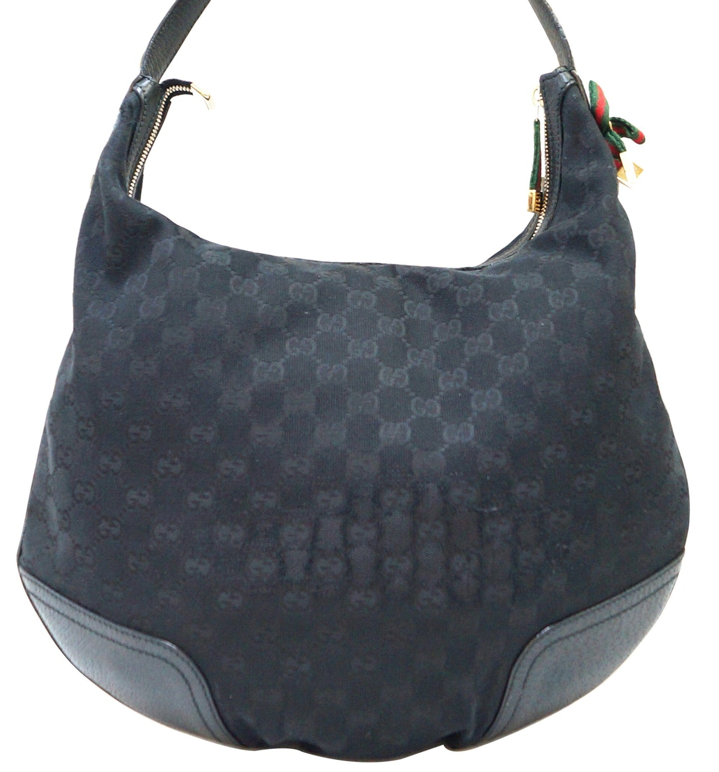 Gucci Princy Hobo Bag Canvas Black Travel Bag