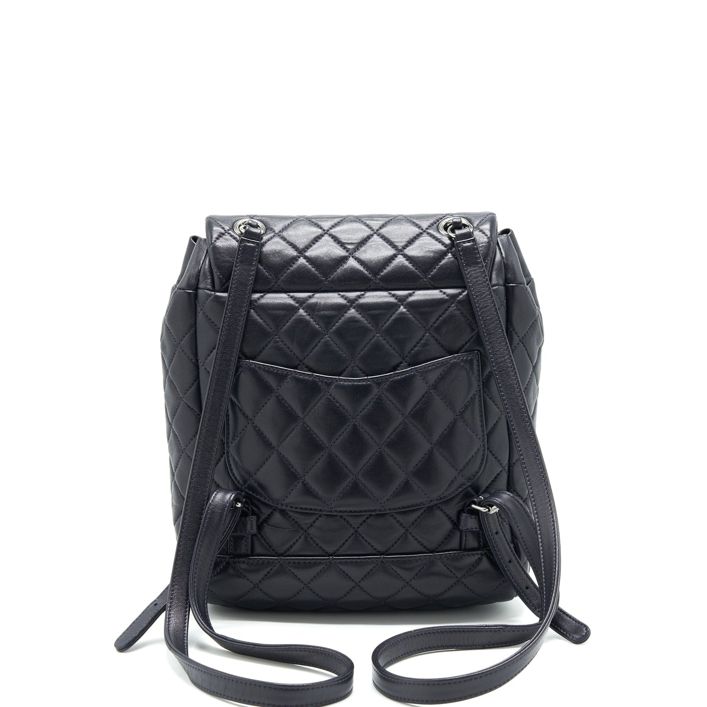 Chanel Quilted Urban Spirit Backpack Lambskin SHW Black