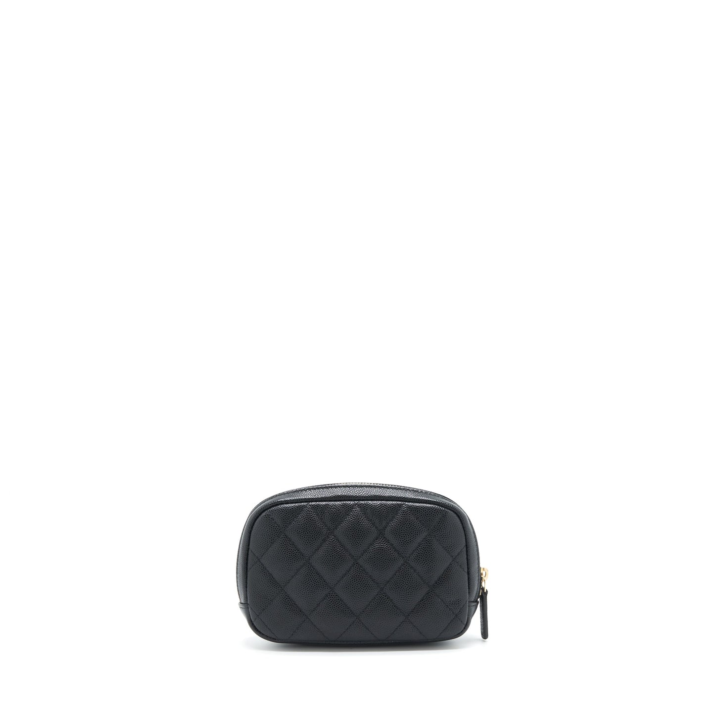 Chanel Zipper Vanity Caviar LGHW Black Small Handbag
