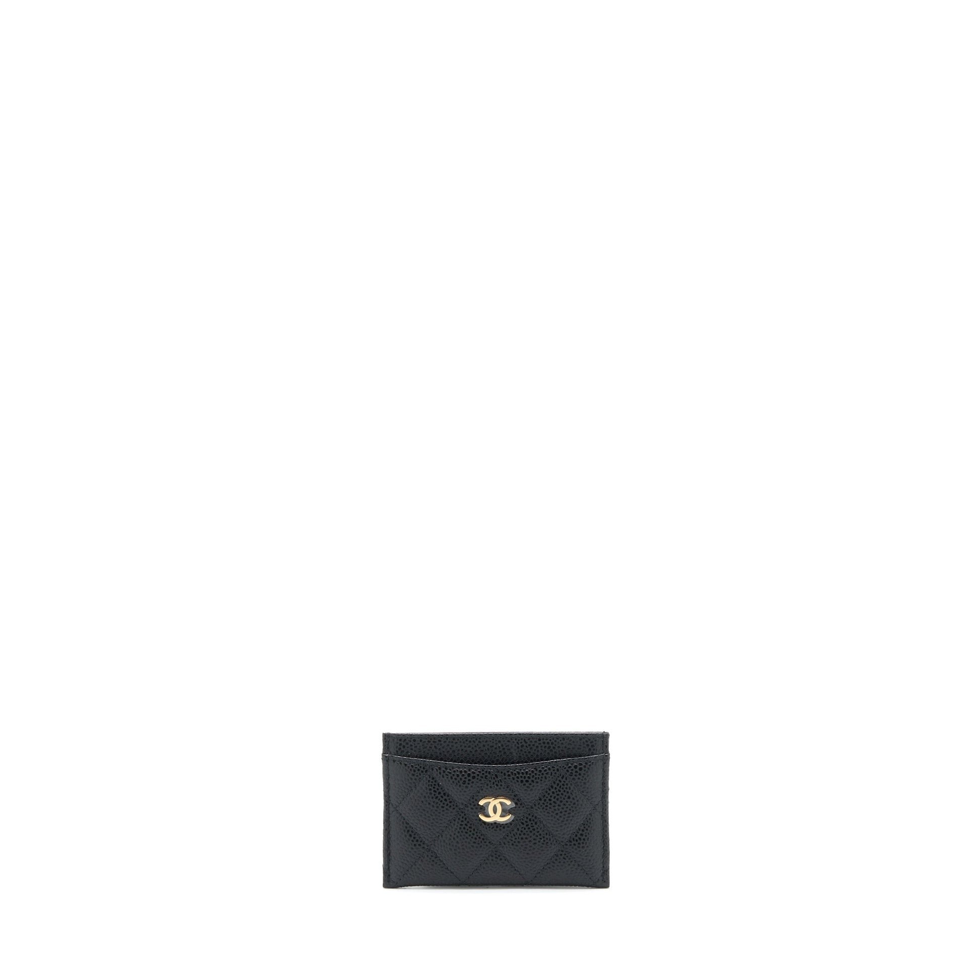 Chanel Classic Card Holder Caviar GHW Black Wallet Case Ghw 2