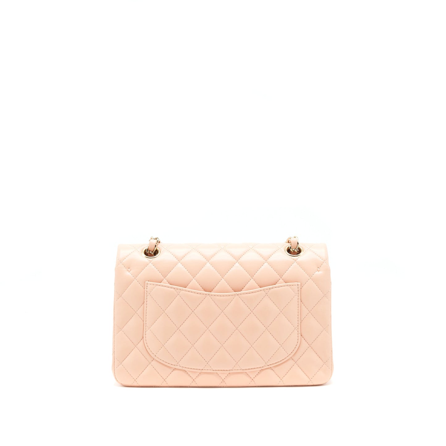 Chanel Classic Double Flap Lambskin LGHW Pink Small Shoulder Bag