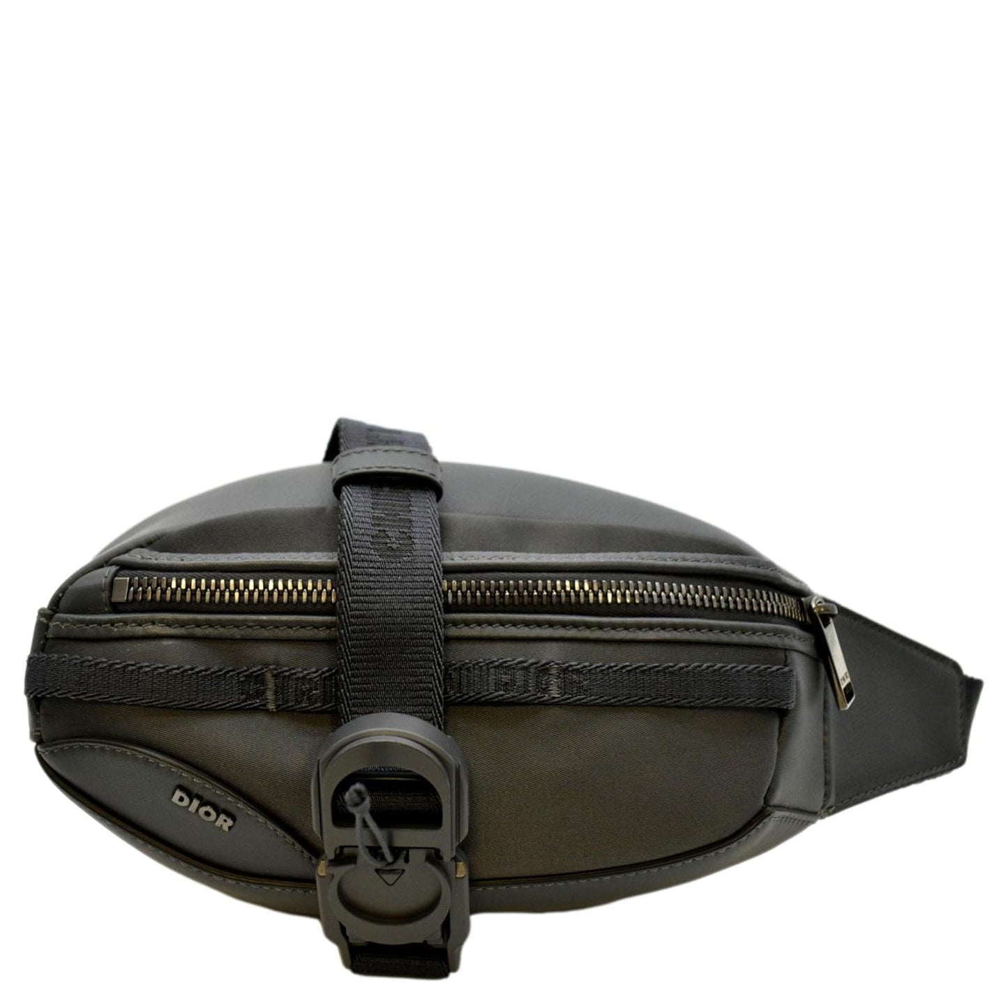 Dior Scarab Calfskin Crossbody Bag Grey Leather Gray