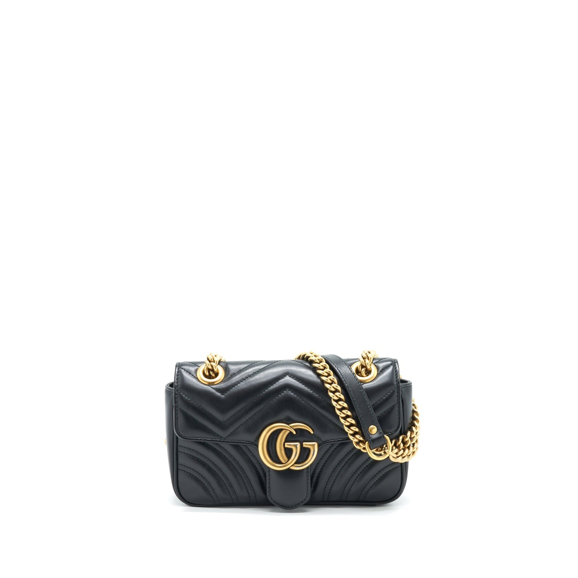 Gucci Marmont Shoulder Bag Matelasse Black