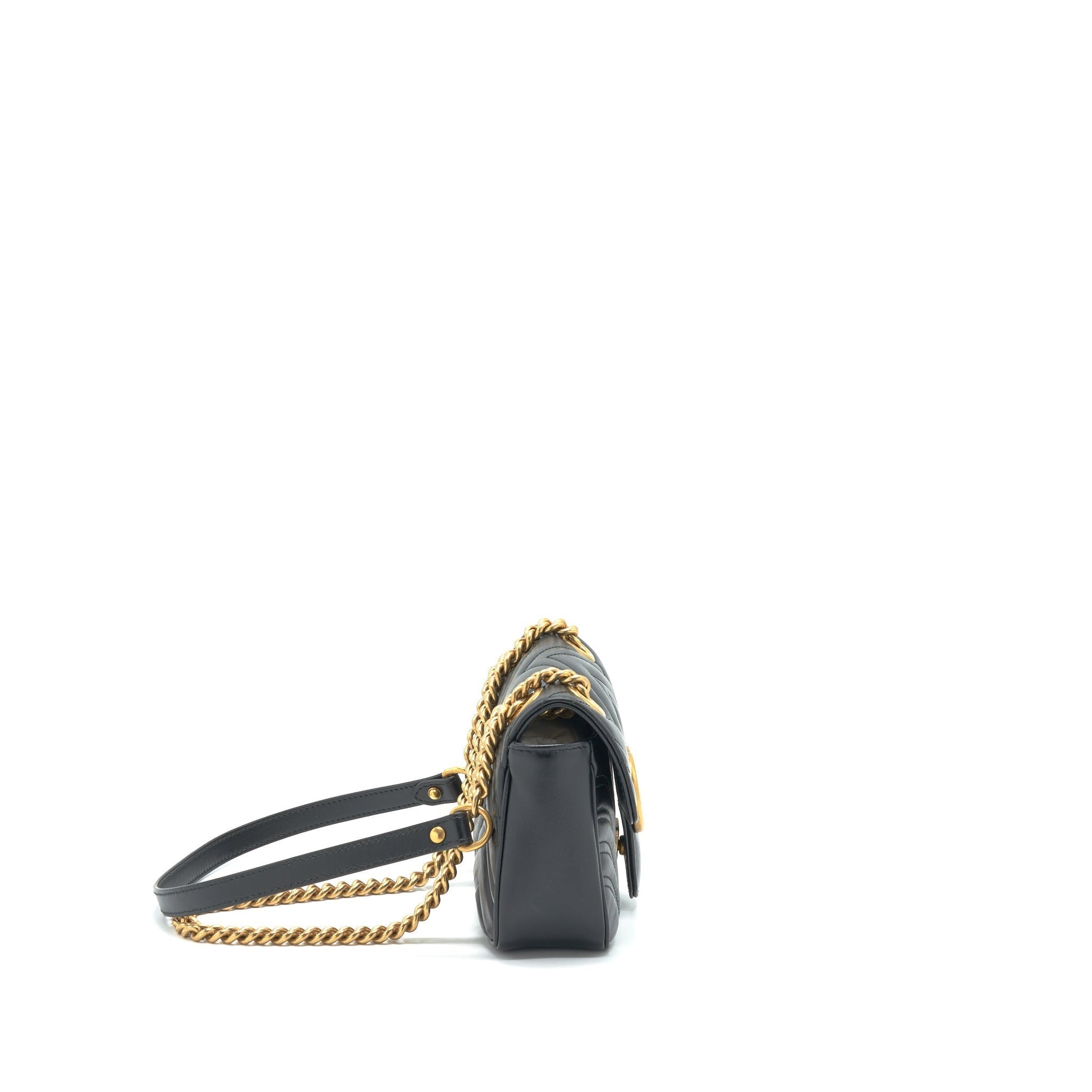Gucci Marmont Shoulder Bag Matelasse Black