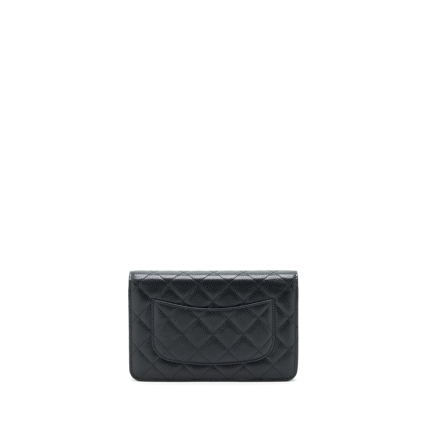 Chanel Classic On Caviar SHW Black Wallet Case Shw 1