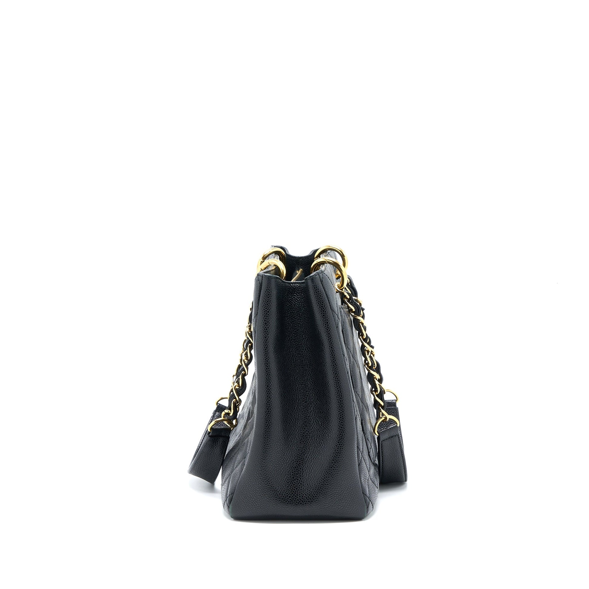 Chanel Grand Shopping Caviar GHW Black Tote Bag Ghw 5