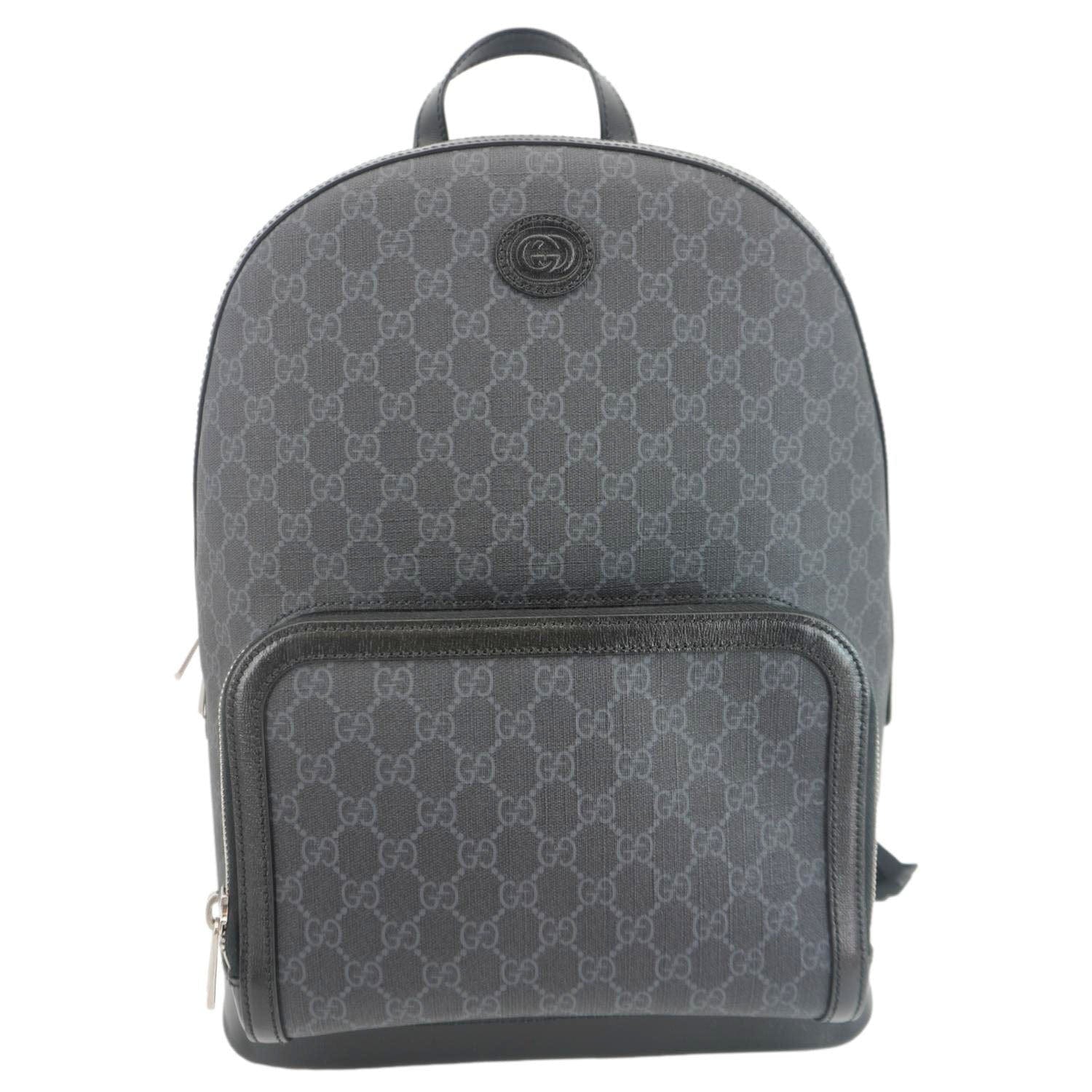 Gucci Interlocking Supreme Backpack Canvas Black