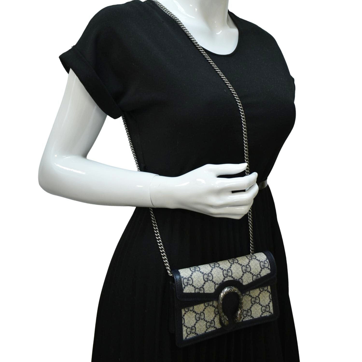 Gucci Dionysus Super Crossbody Bag Canvas Beige