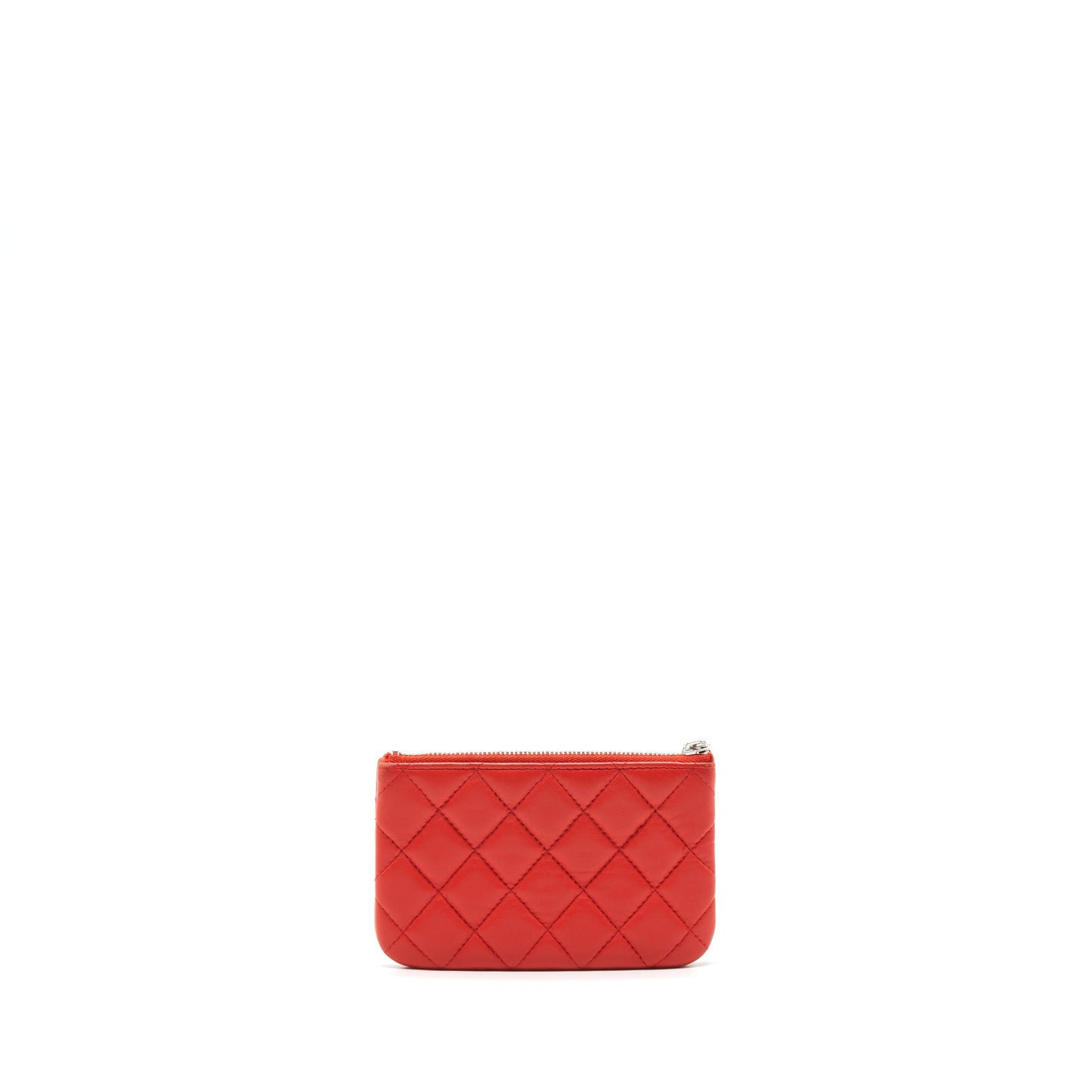 Chanel O- Lambskin SHW Red Small Handbag