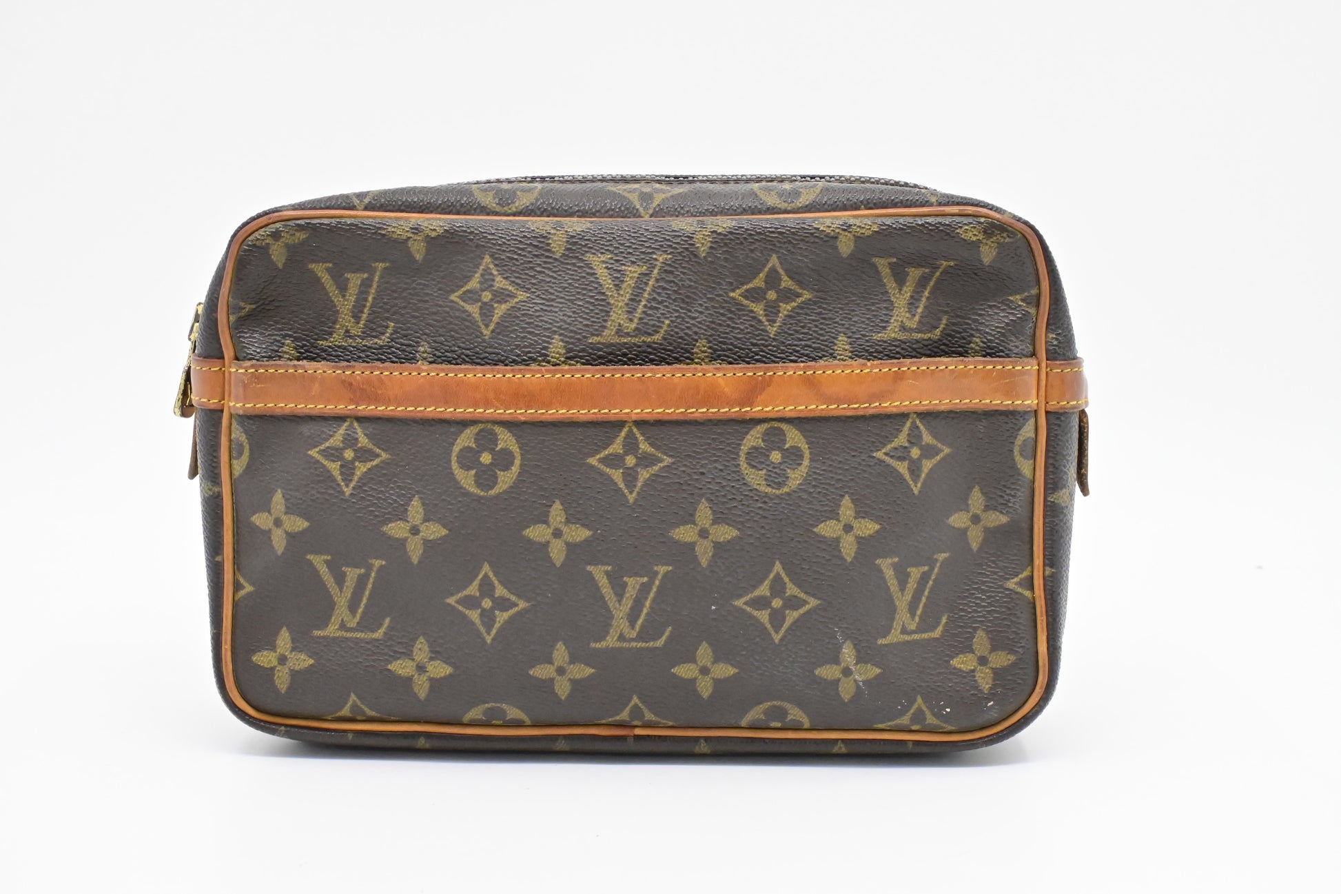 Louis Vuitton Compiegne Monogram Canvas Handbag Canvas 1
