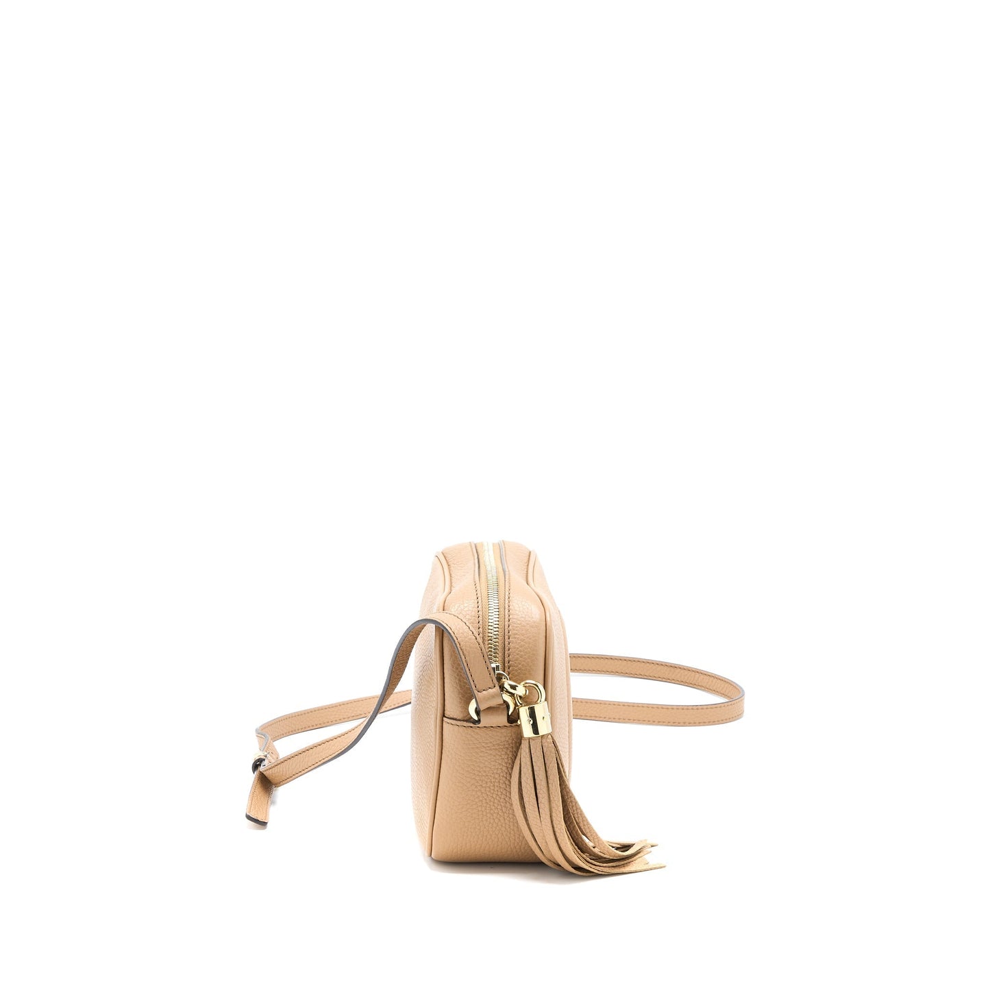 Gucci Soho Disco Bag Calfksin Dark Beige Travel Bag