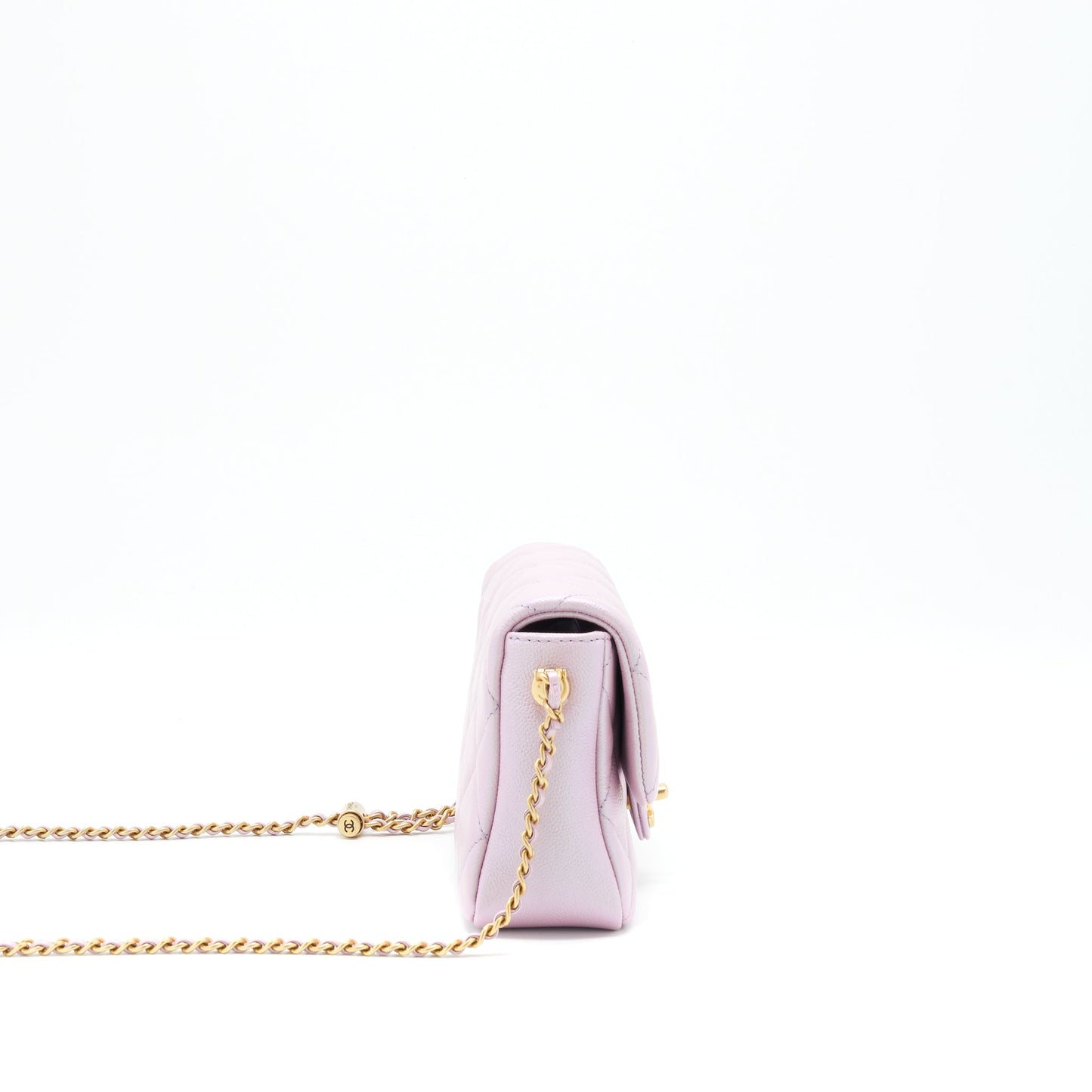 Chanel 21K My Perfect Flap Caviar GHW Pink Shoulder Bag