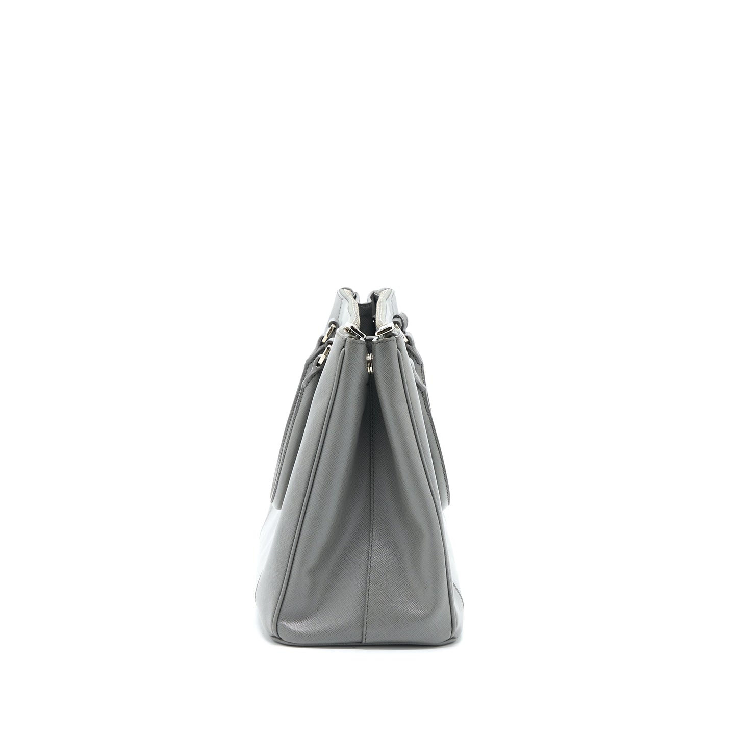 Prada Double Zip Tote Purse Saffiano Calfskin Multicolour Tote Bag