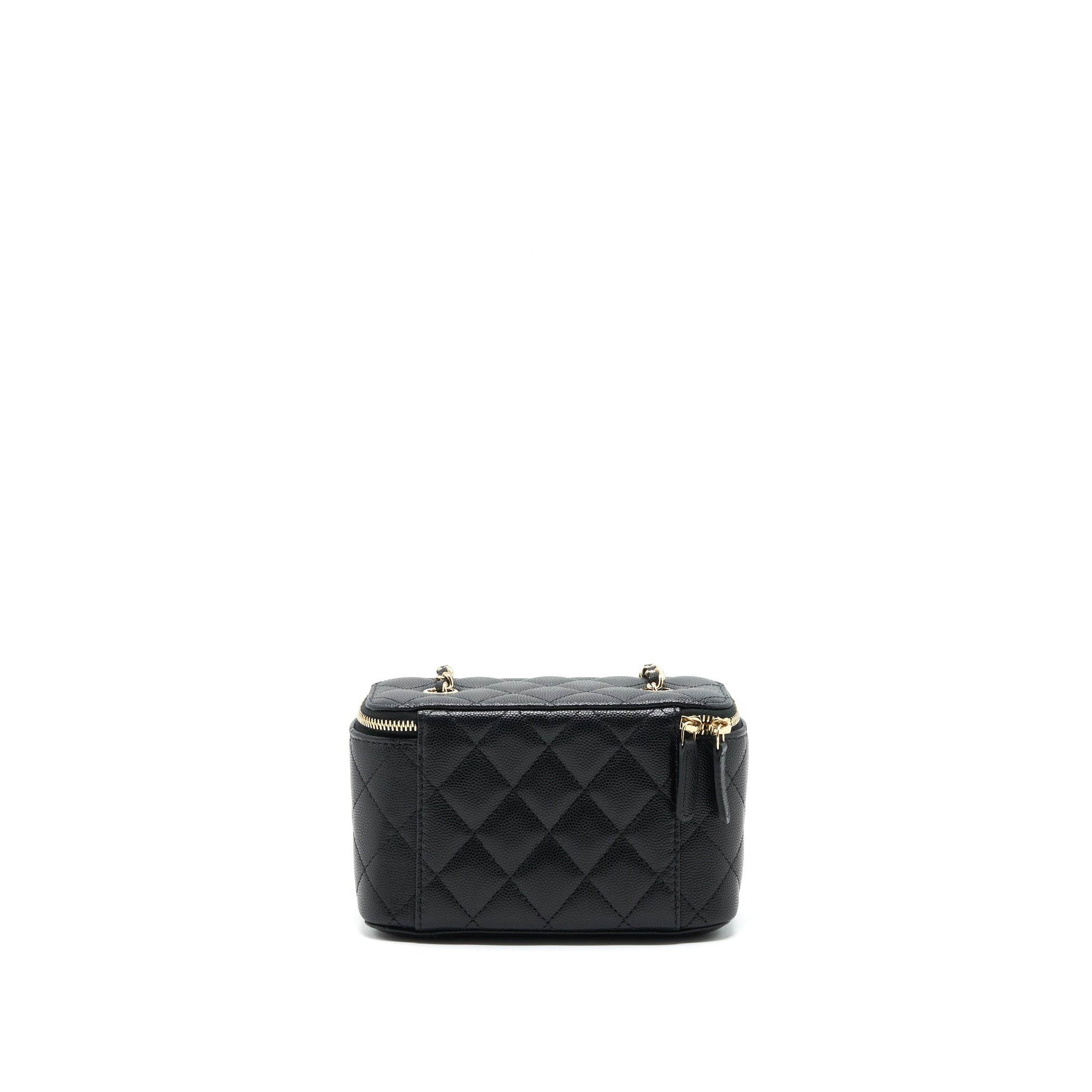 Chanel Caviar Long Vanity Caviar LGHW Black Handbag