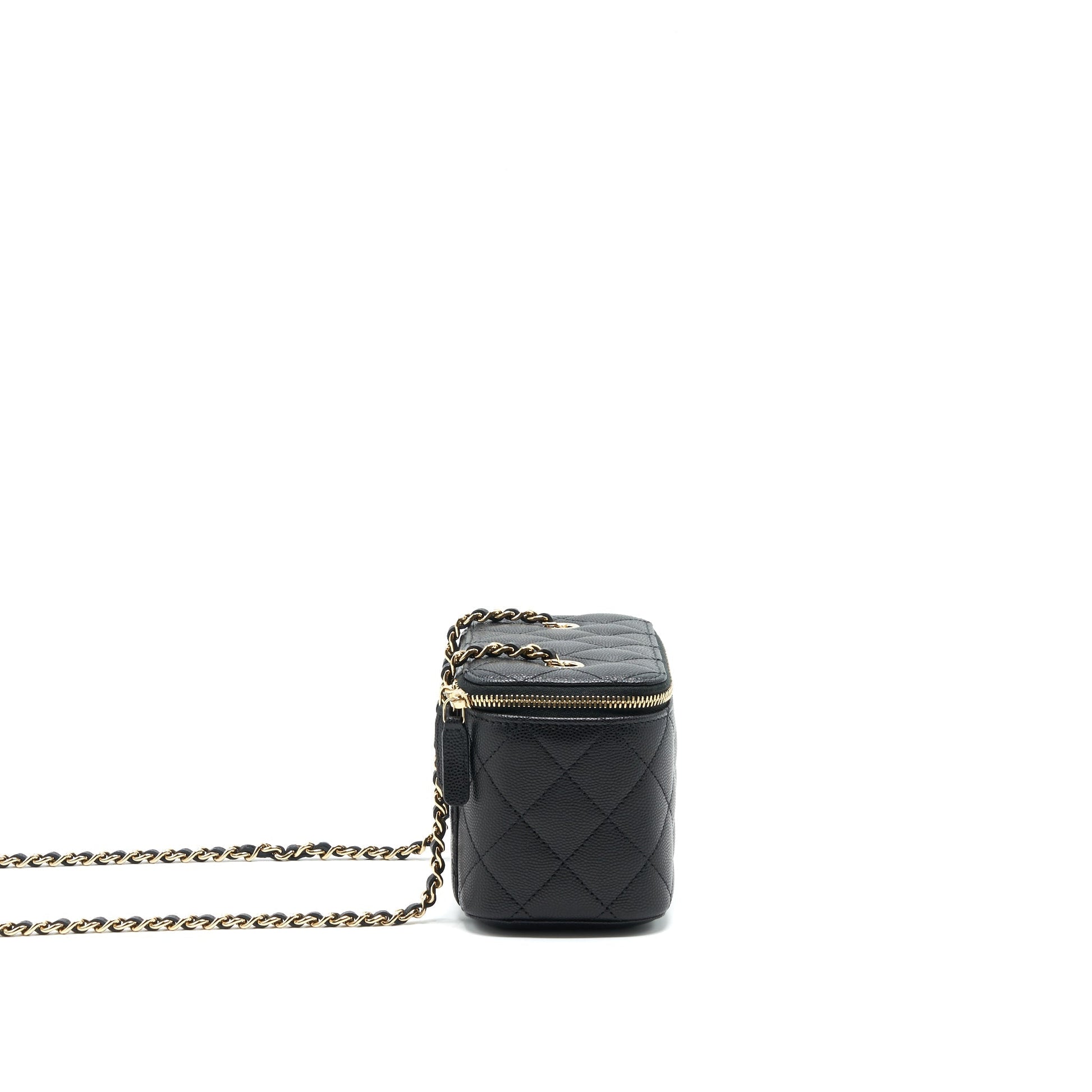 Chanel Caviar Long Vanity Caviar LGHW Black Handbag