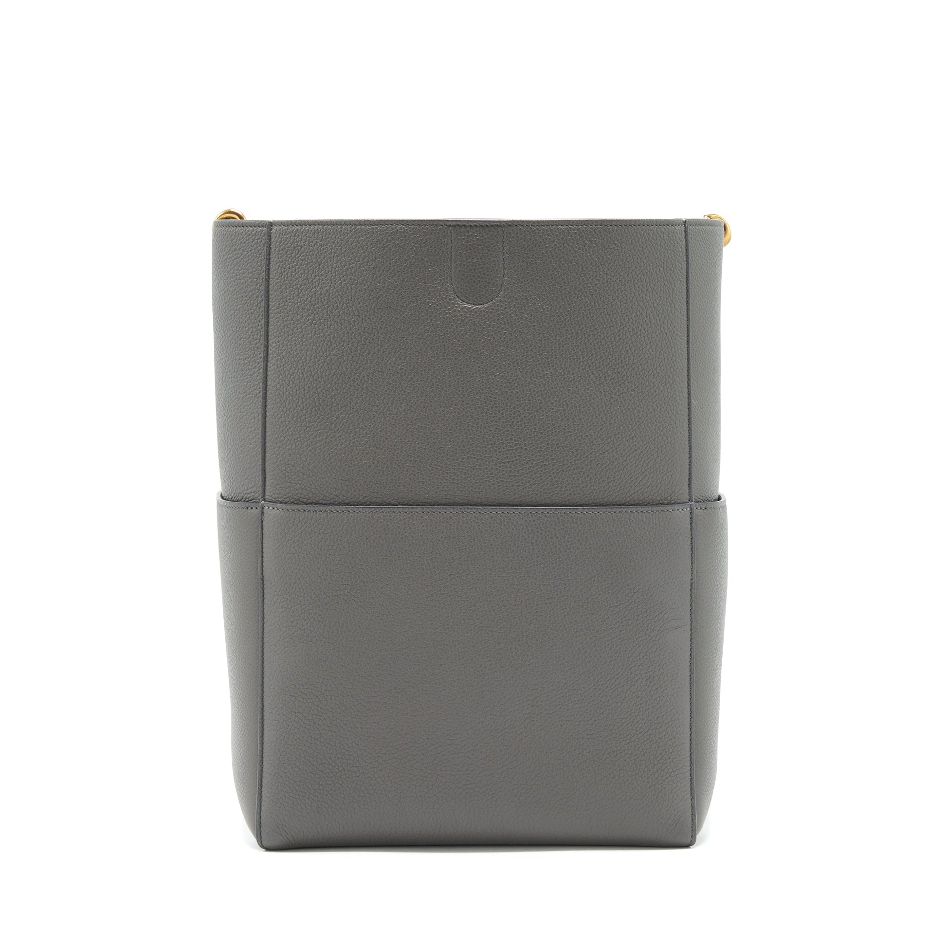 Celine Sangle Purse Grey Handbag Bucket Bucket Bag