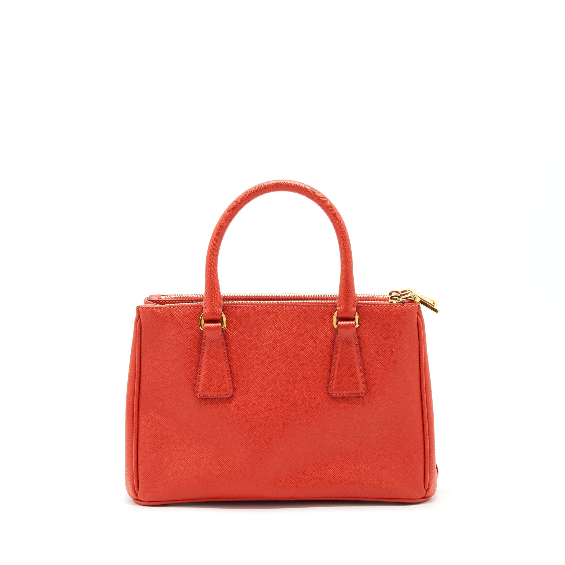 Prada Top Handle Crossbody Tote Purse Saffiano Handbag Red Crossbody Bag