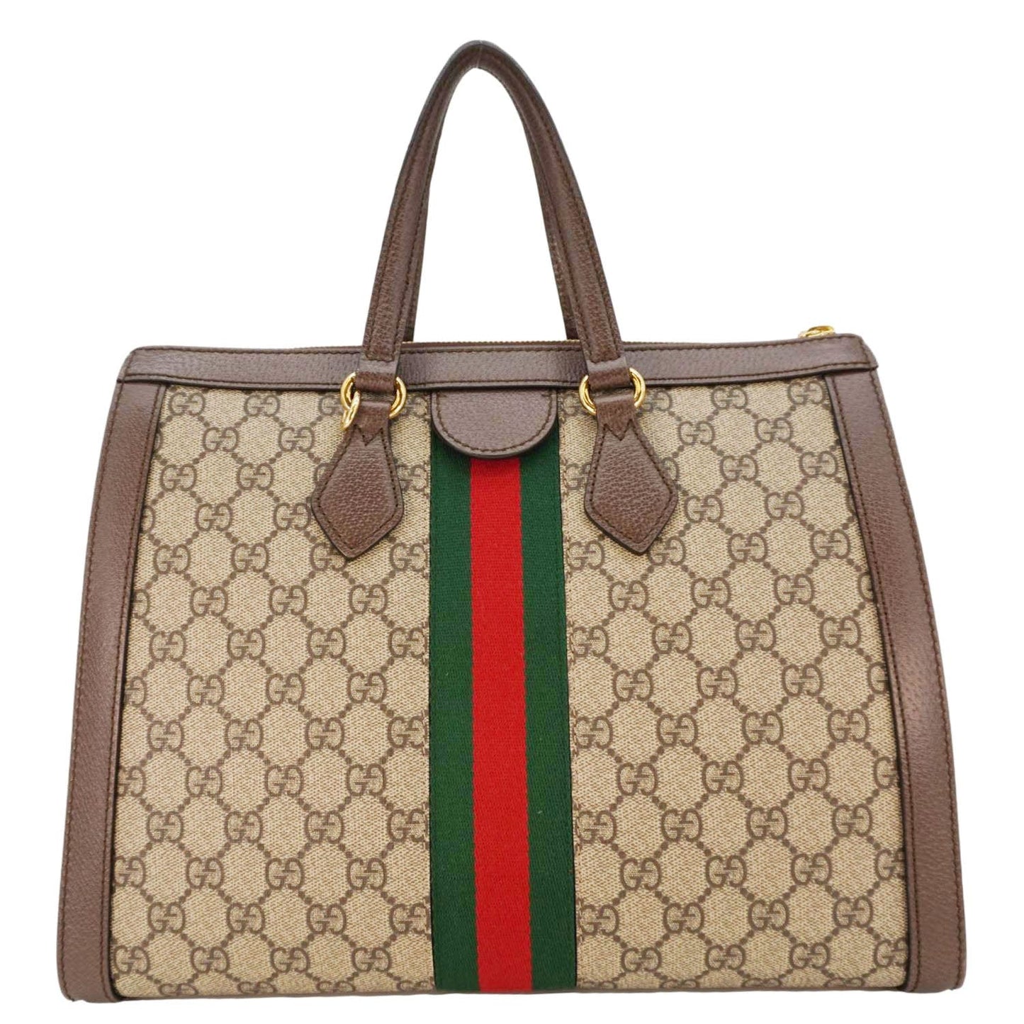 Gucci Ophidia Supreme Tote Shoulder Bag Beige Medium Medium 524539